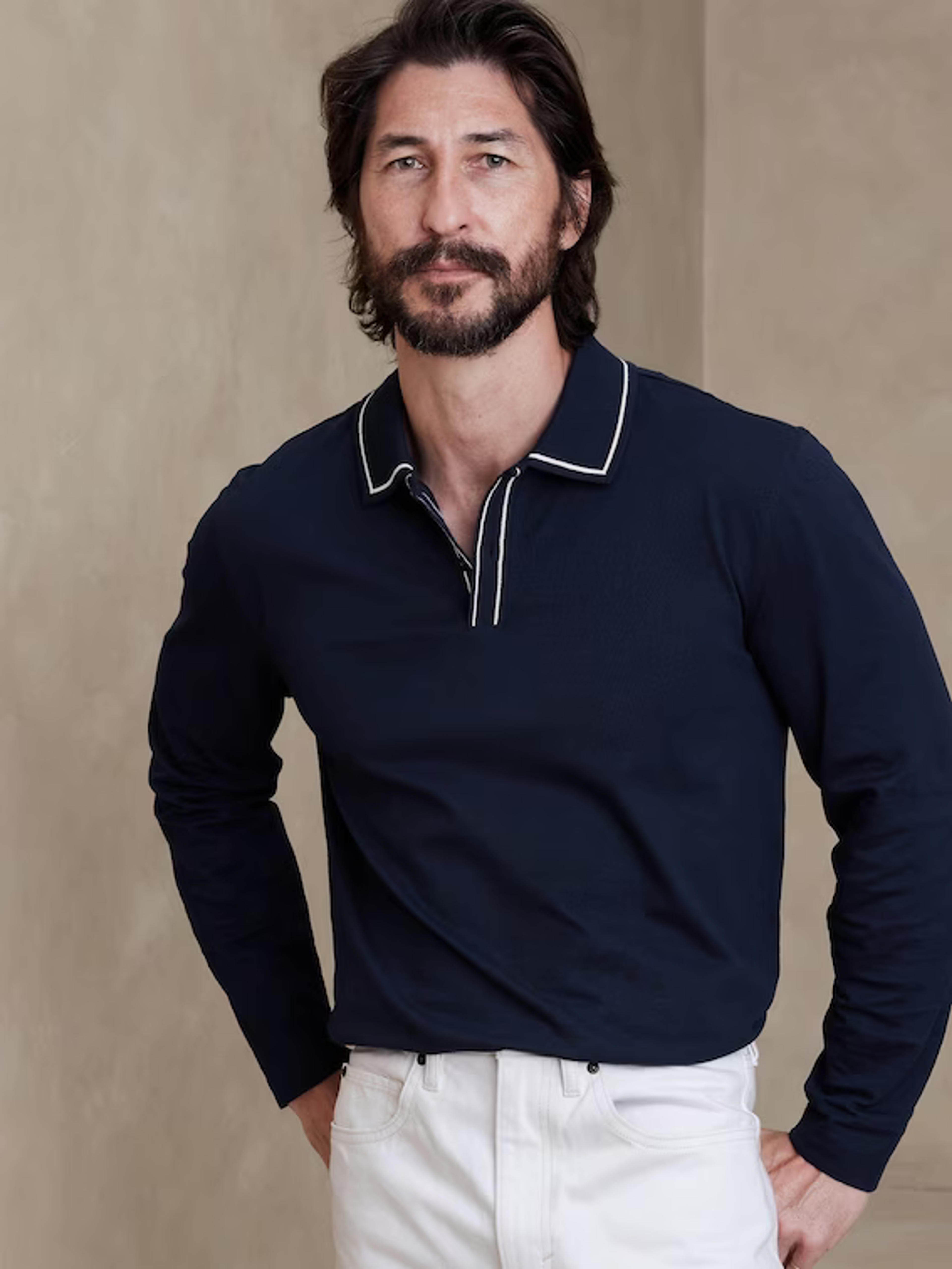 Luxury-Touch Pique Polo | Banana Republic