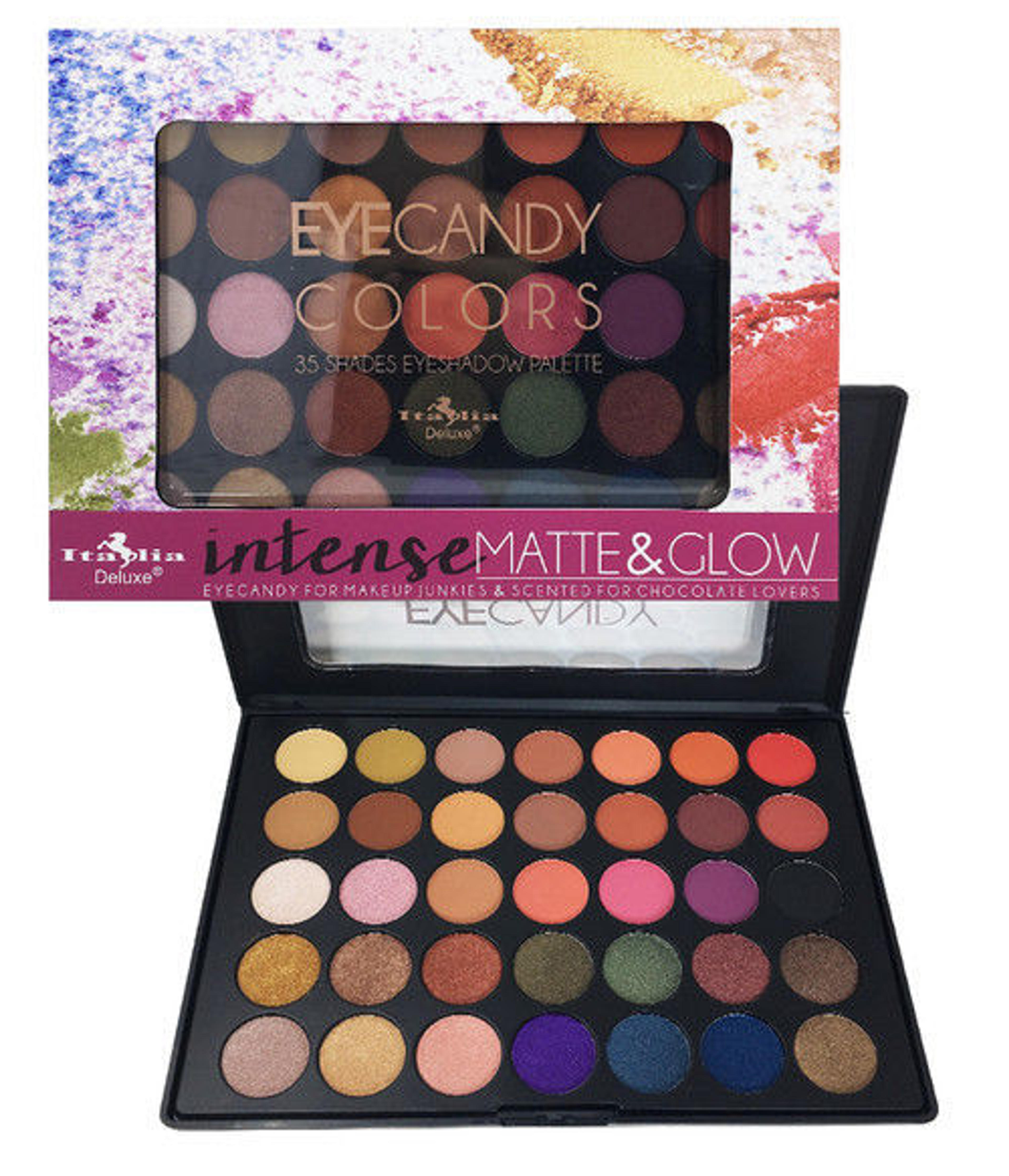 Italia Deluxe 35 Colors Shades Matte & Glow Eye shadow Palette - Eye Shadow
