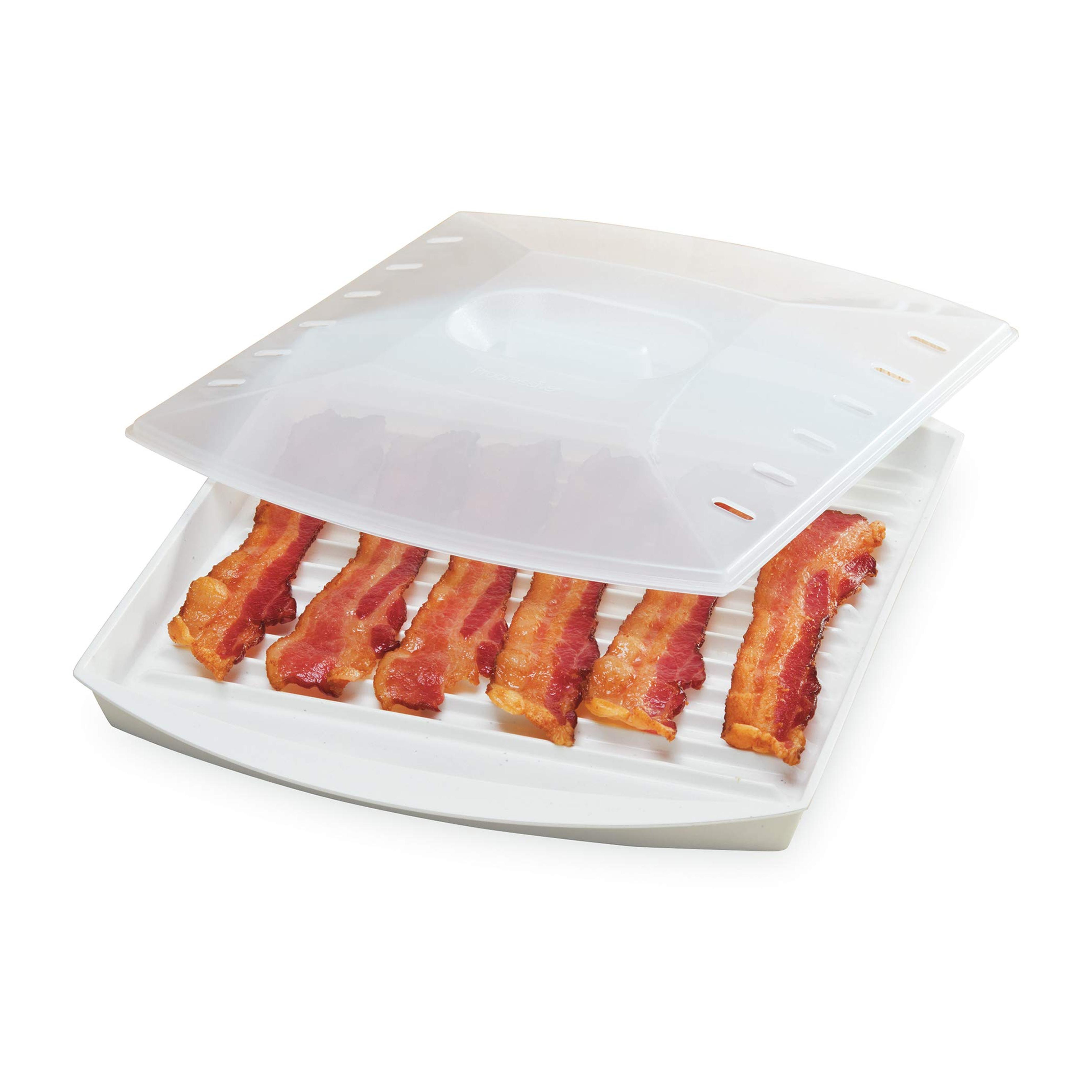 Progressive International Prep Solutions Microwavable Bacon Grill, White, 1 Piece