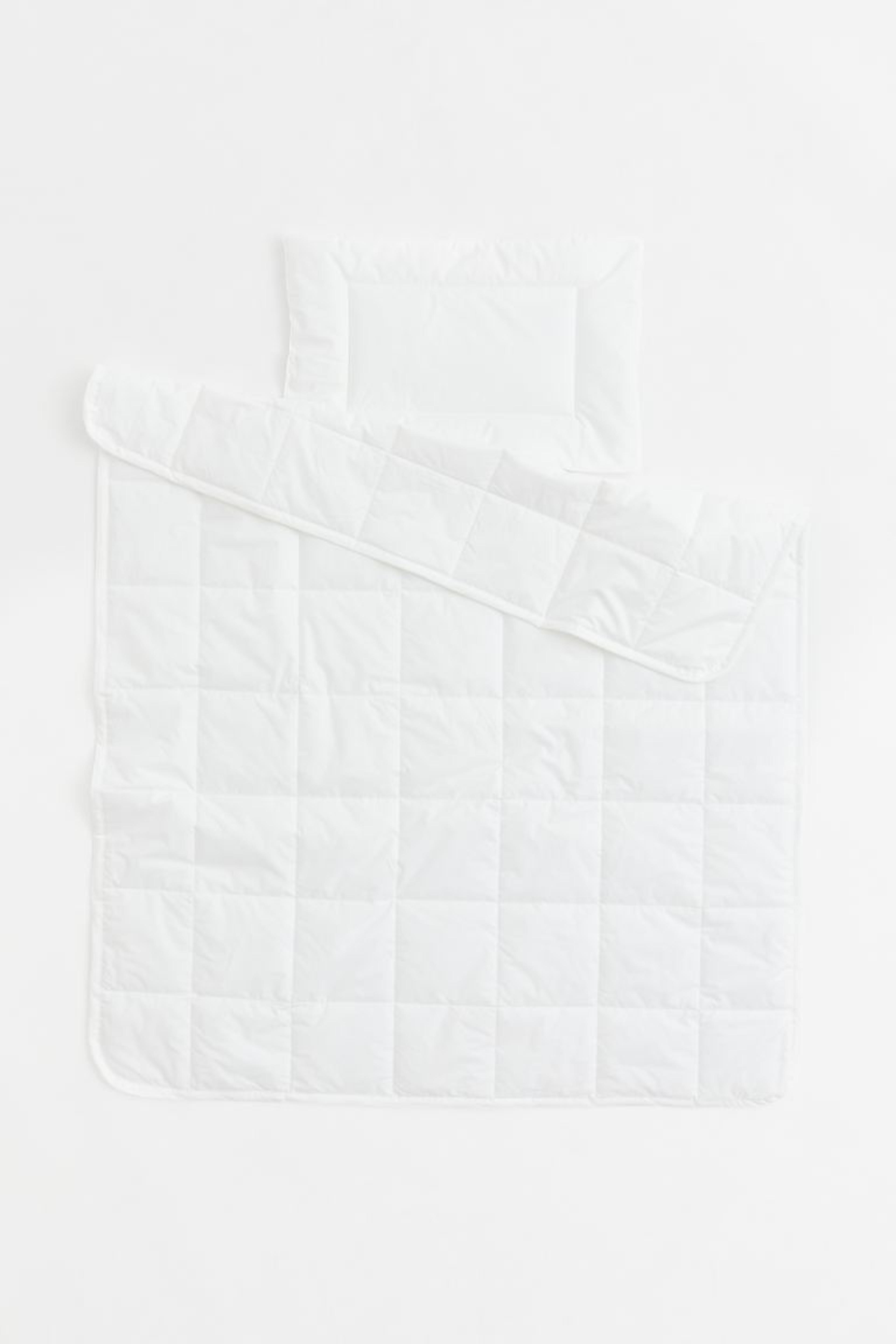 Crib Duvet and Pillow - White - Home All | H&M US