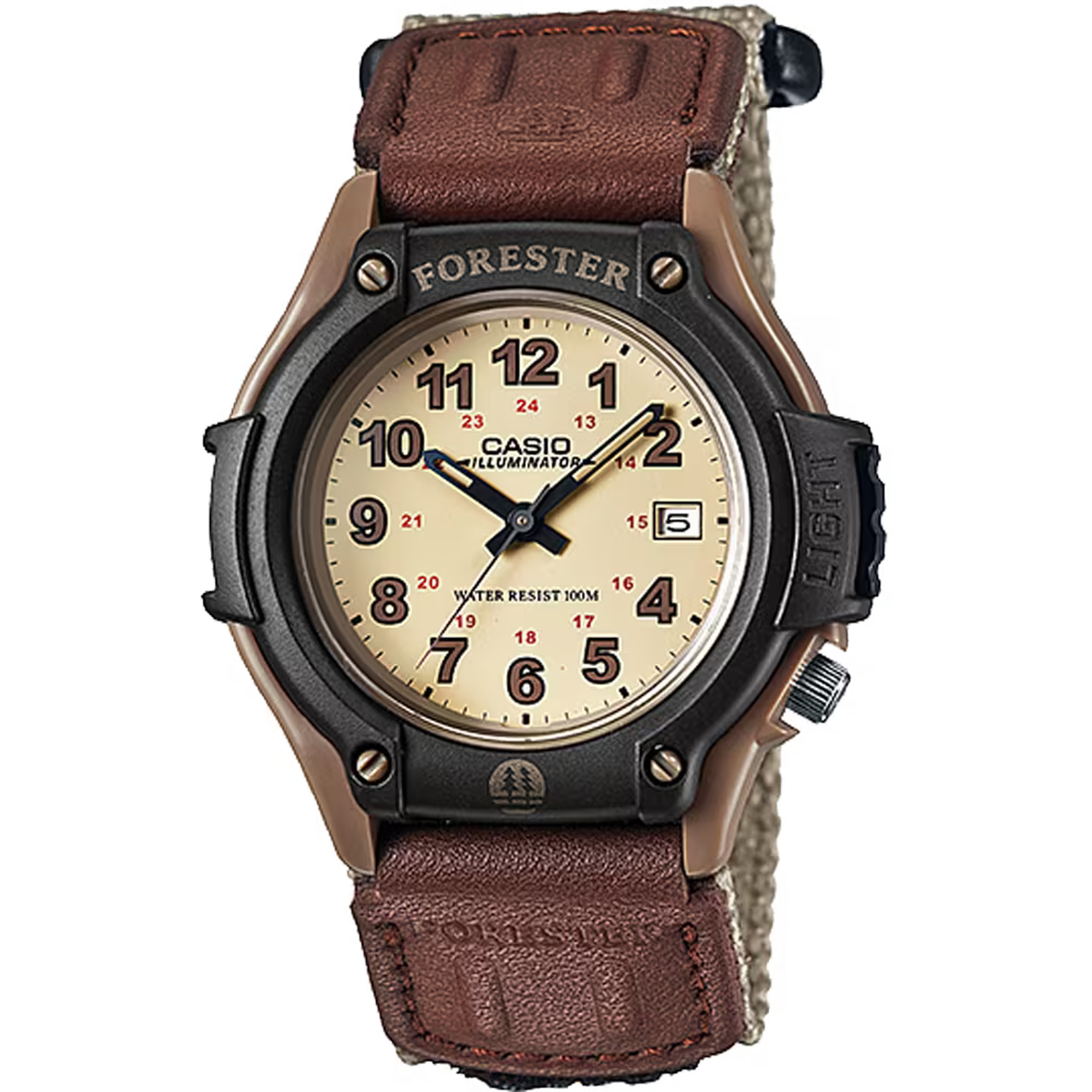 FT500WC-5BV | Brown Leather Analog Watch | CASIO