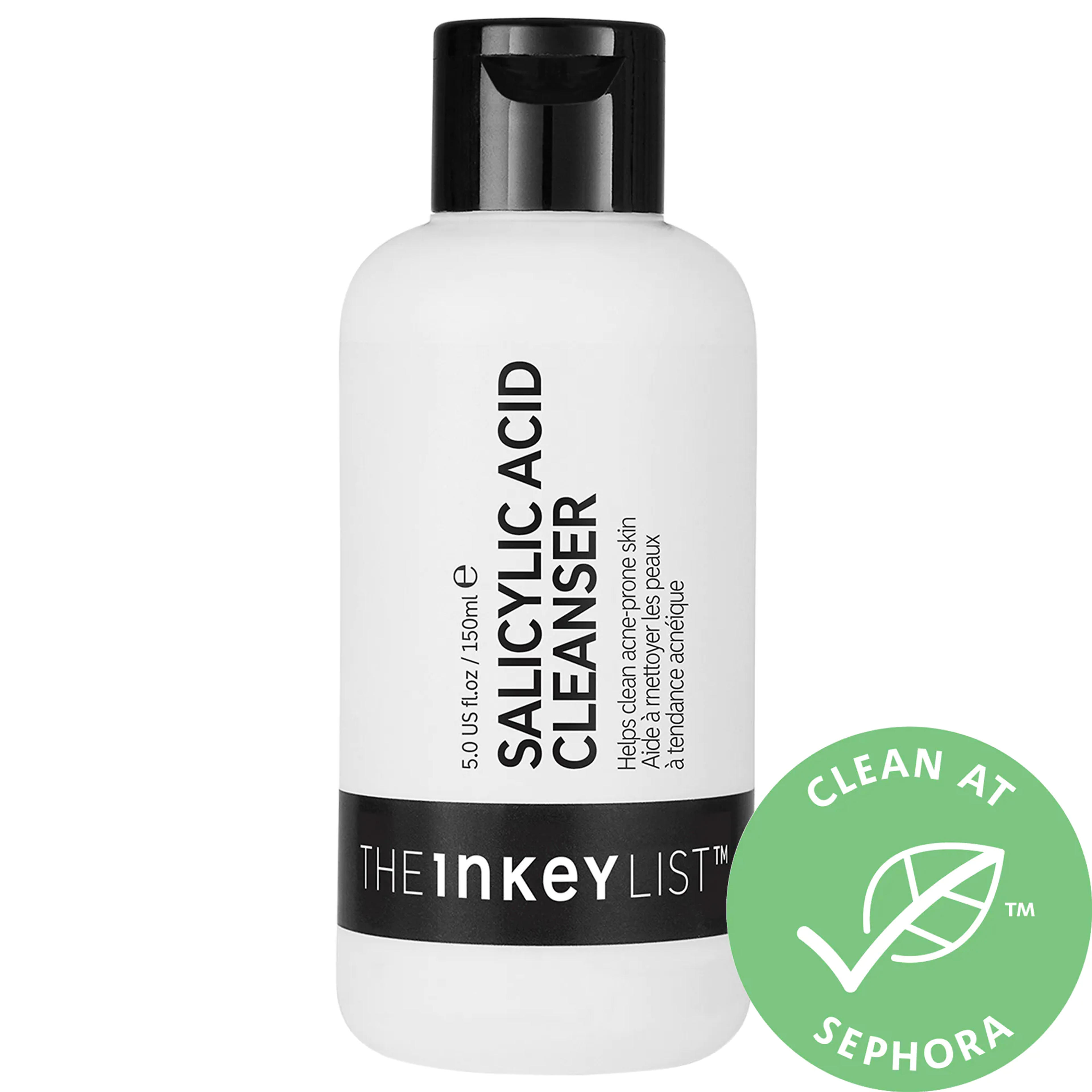 Salicylic Acid Acne + Pore Cleanser - The INKEY List | Sephora