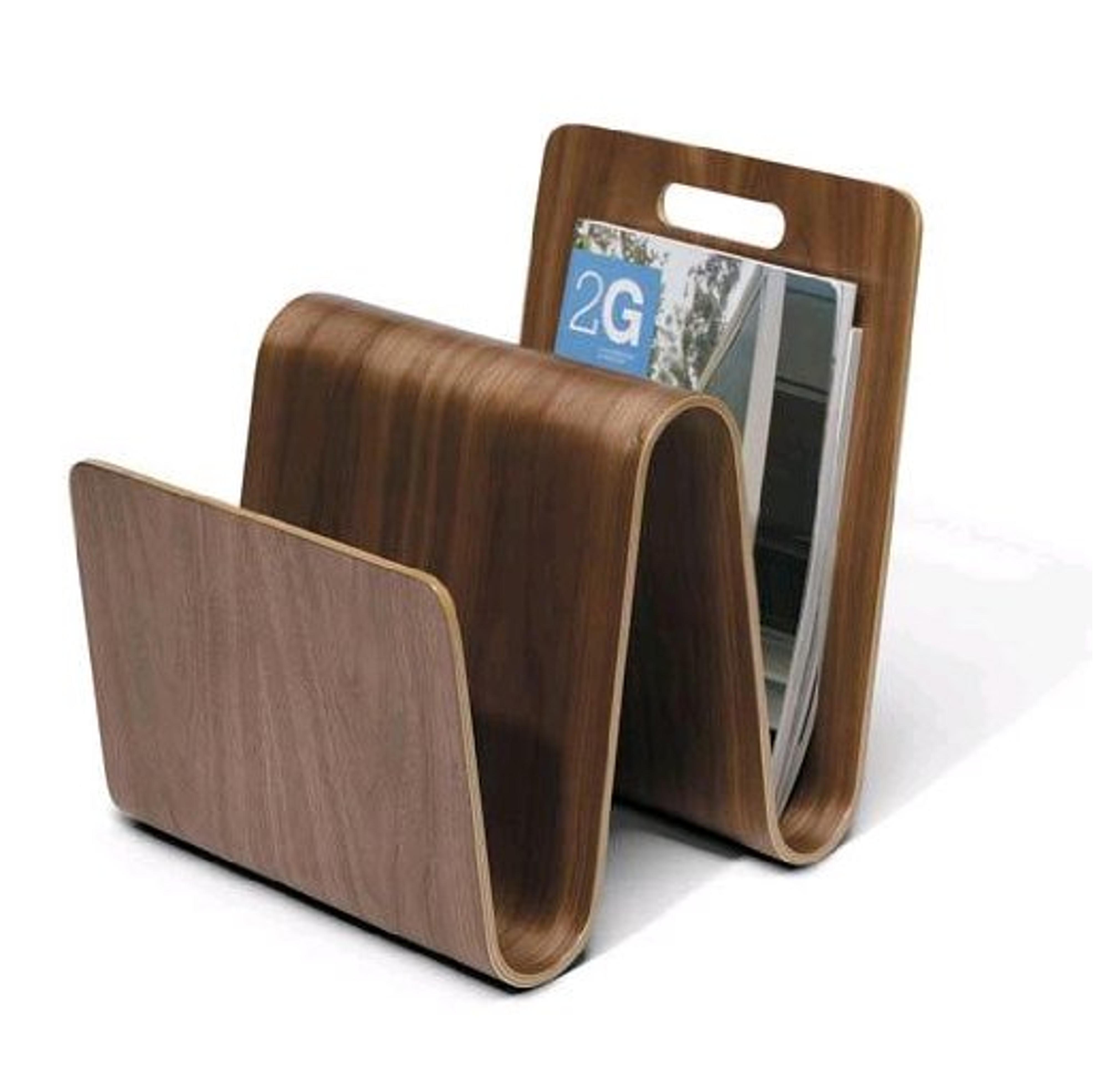 Offi Molded Ply W Magazine Stand in Walnut