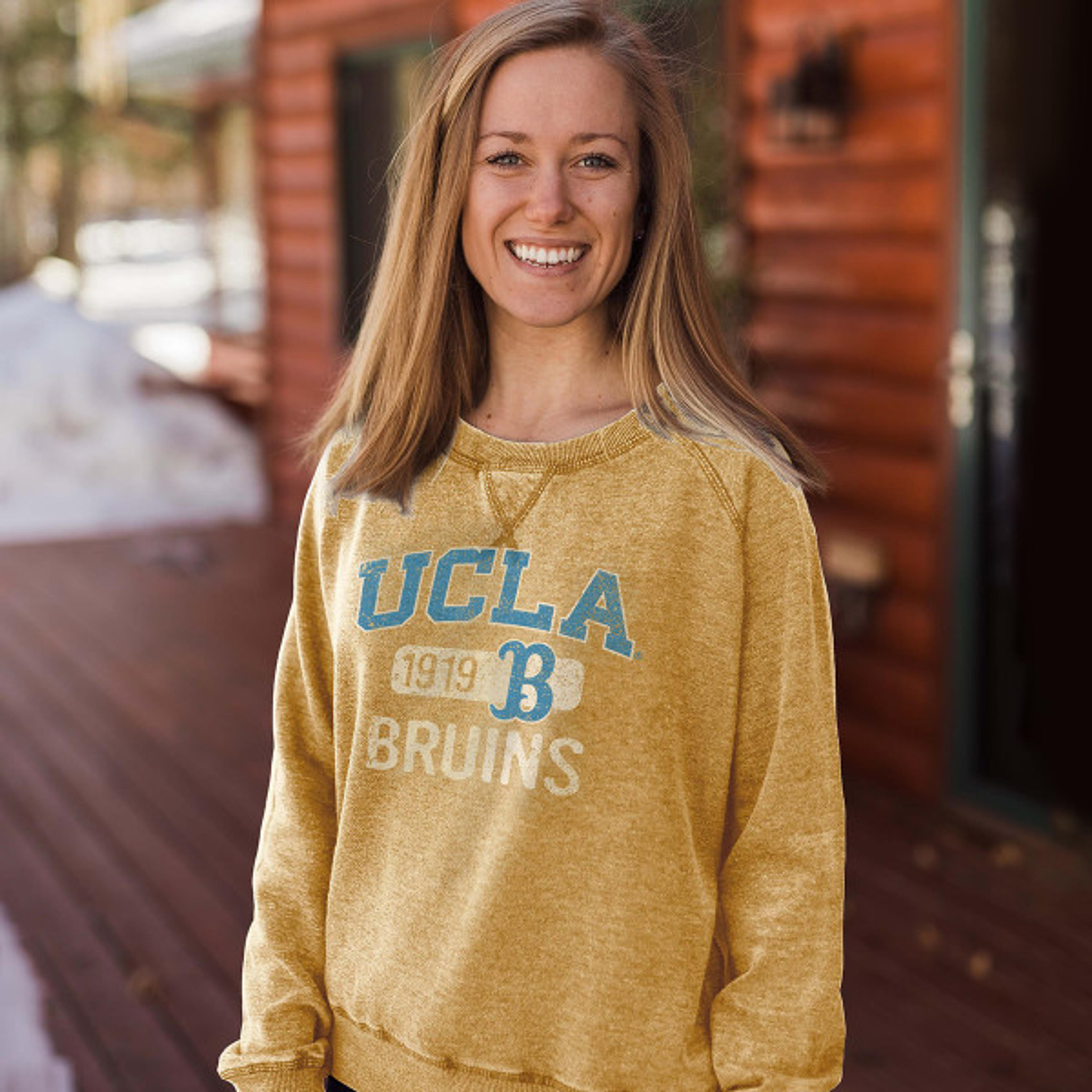 UCLA Arch Over Disc Women's Crewneck Sweatshirt | Bruin Team Shop
