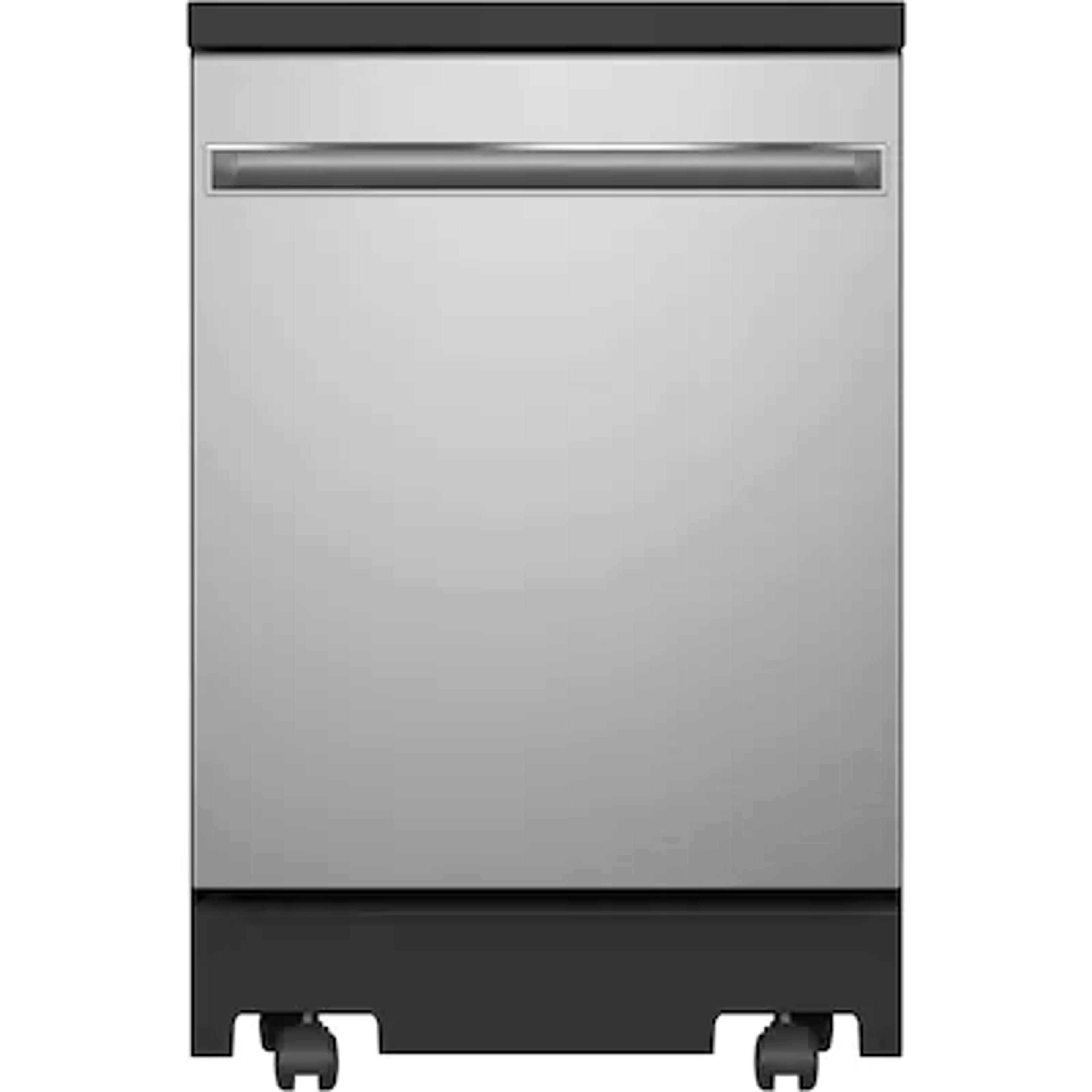 GE 23.625-in Freestanding Dishwasher (Stainless) ENERGY STAR, 54-dBA in the Portable Dishwashers department at Lowes.com