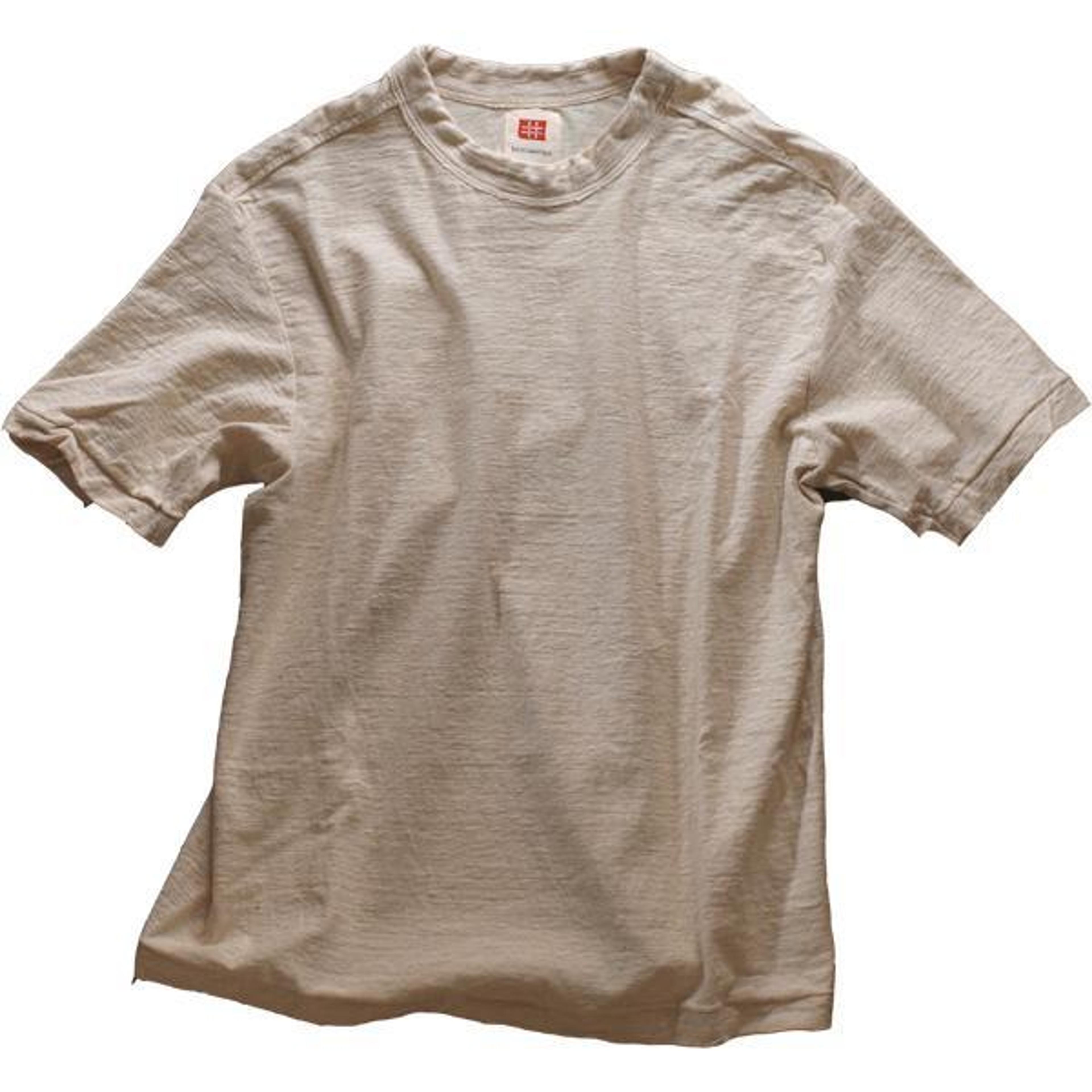 Un-dyed Loop Wheel Organic Cotton T-shirt Short sleeve / Long sleeve – Natural Dye Studio tezomeya Kyoto