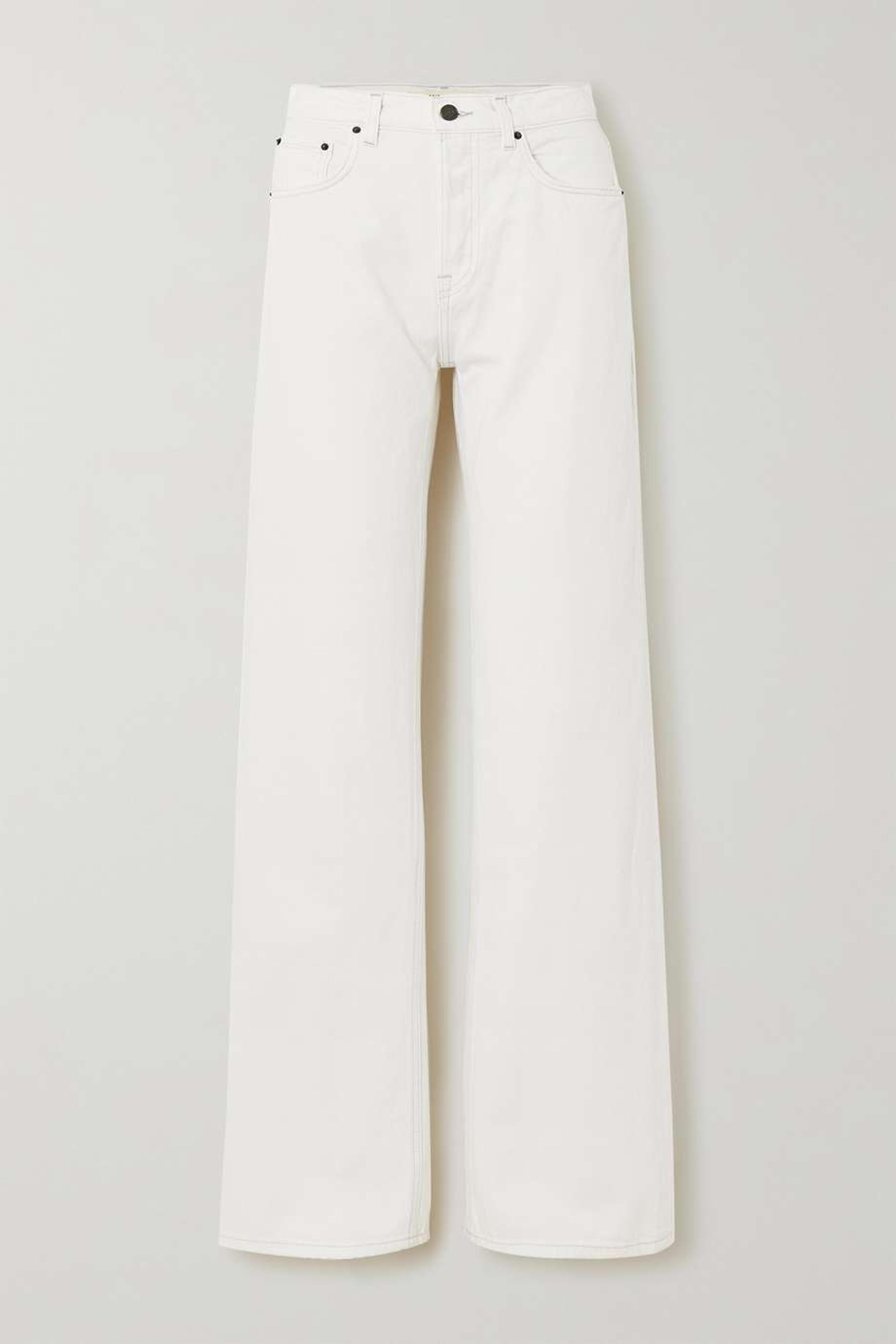 White Brooklyn high-rise straight-leg jeans | GRLFRND | NET-A-PORTER