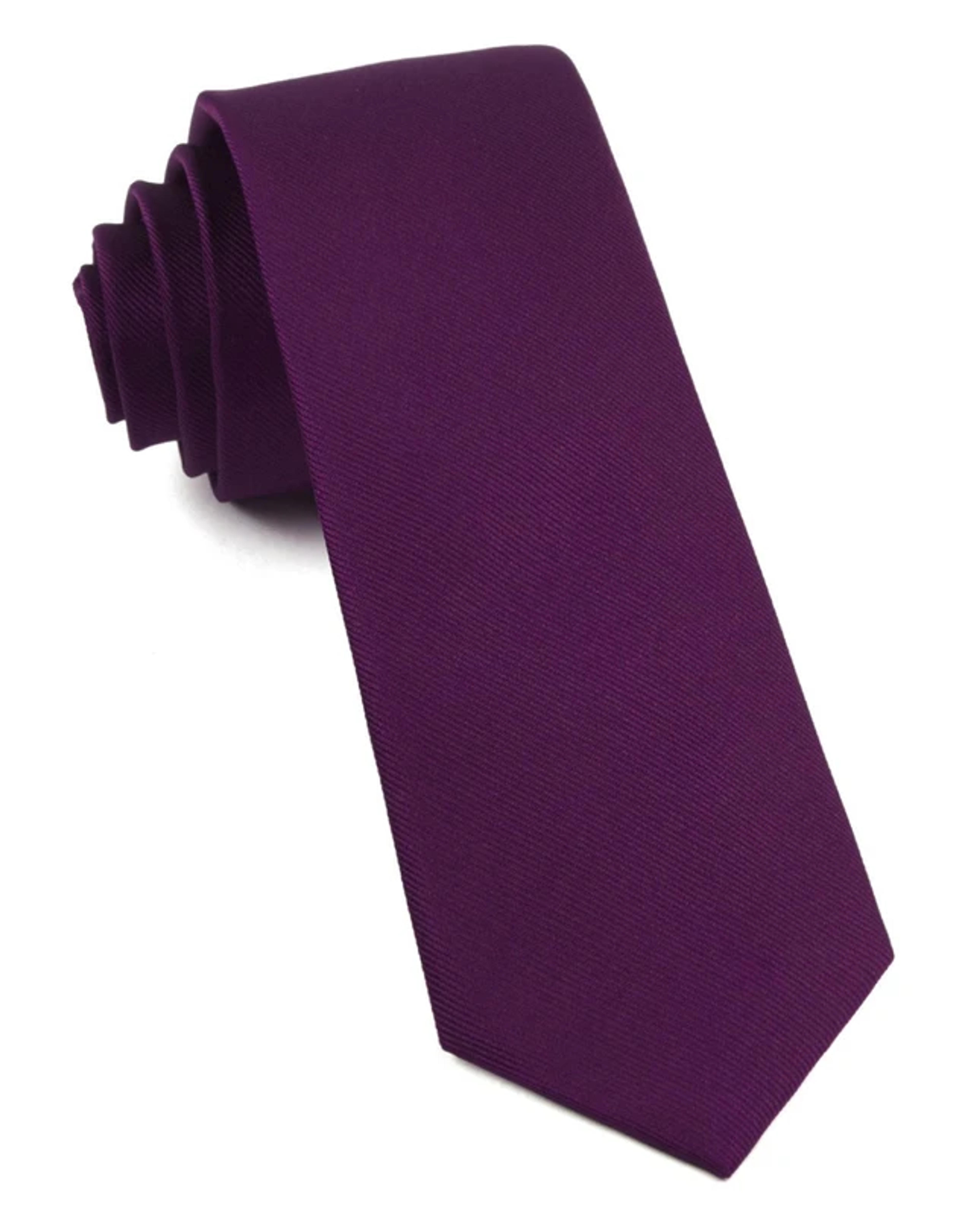 Azalea Purple Grosgrain Solid Tie | Tie Bar