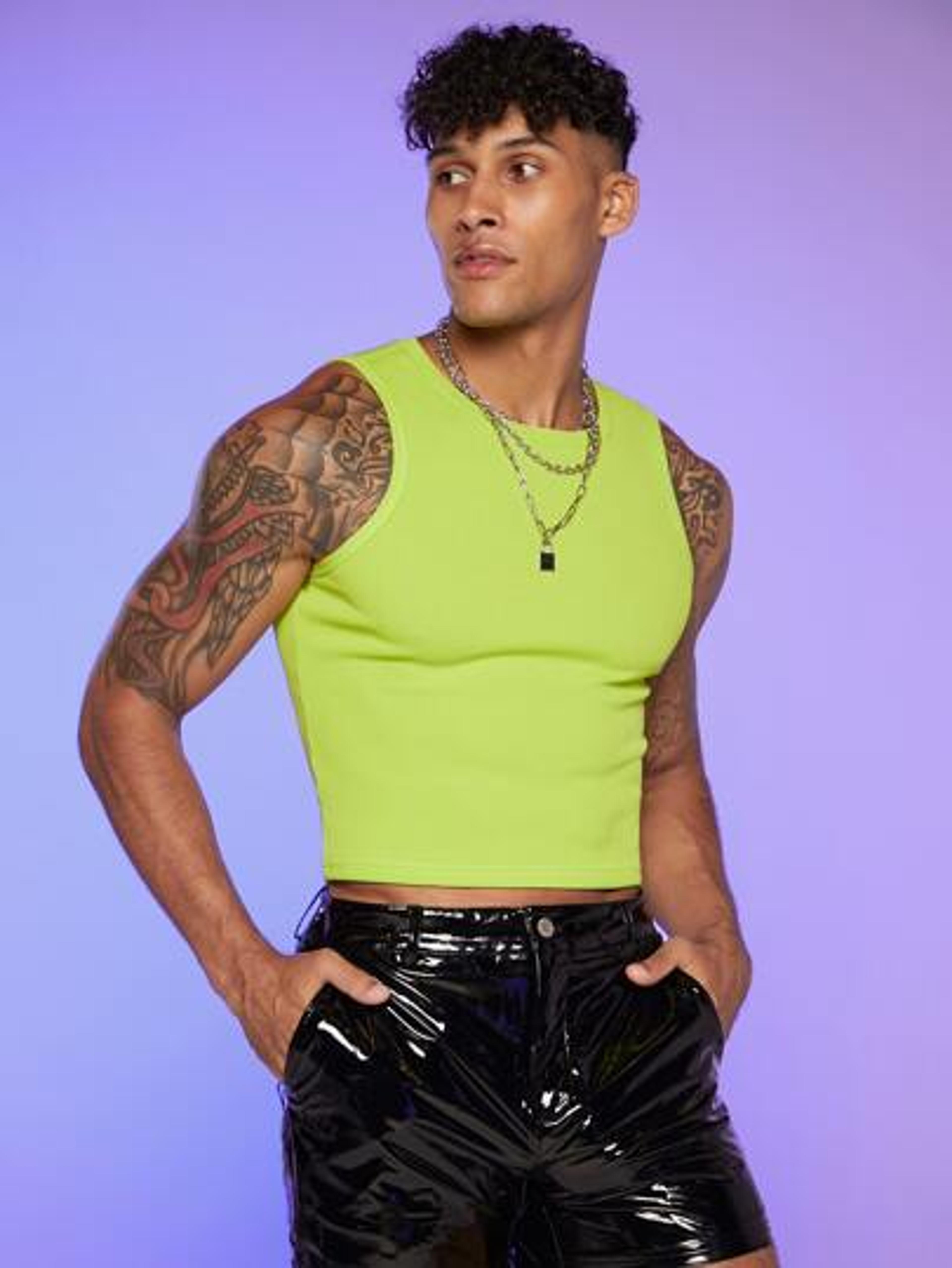 SHEIN Men Neon Lime Tank Top | SHEIN USA