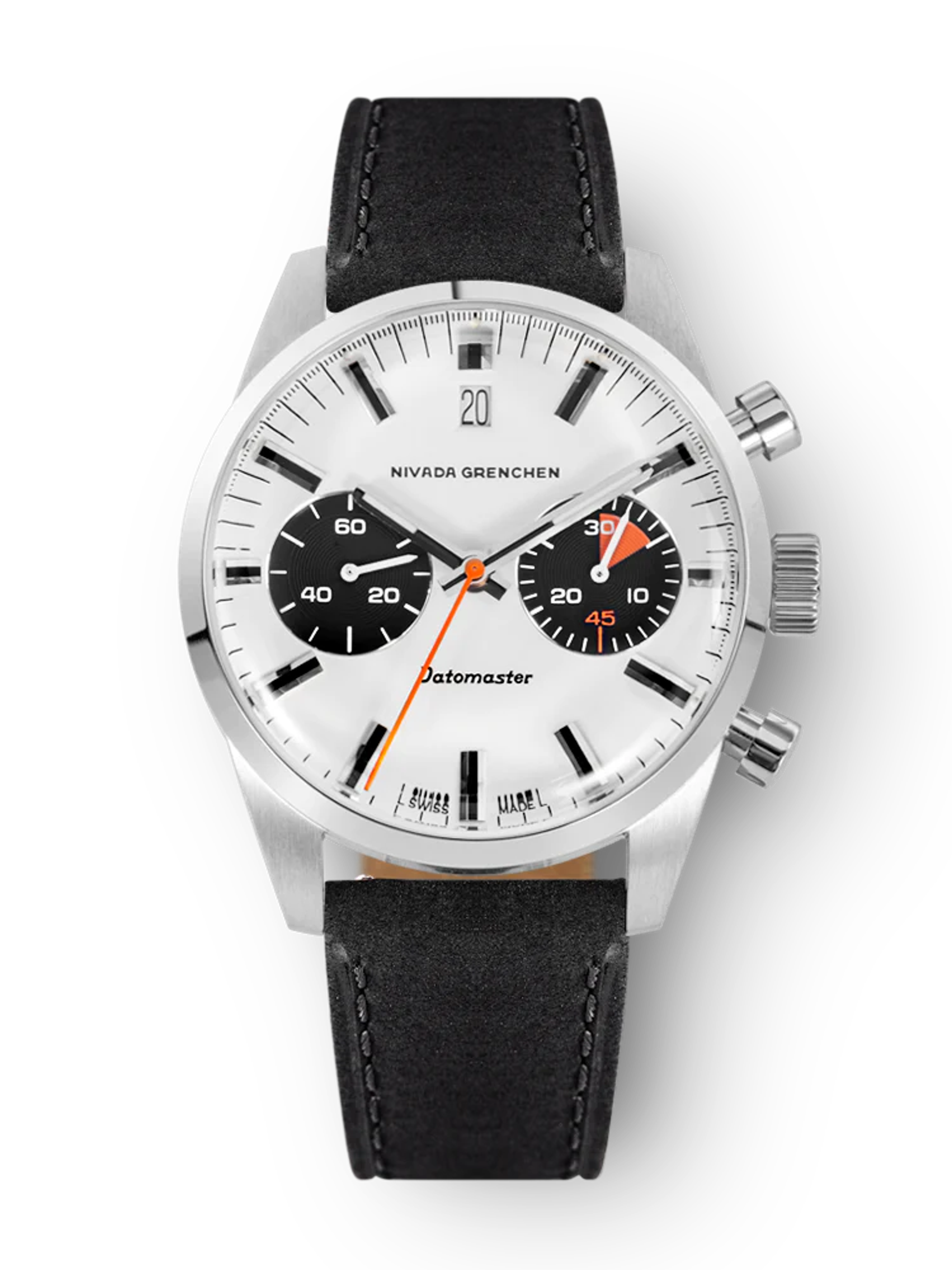 Datomaster 39mm White – Nivada Grenchen