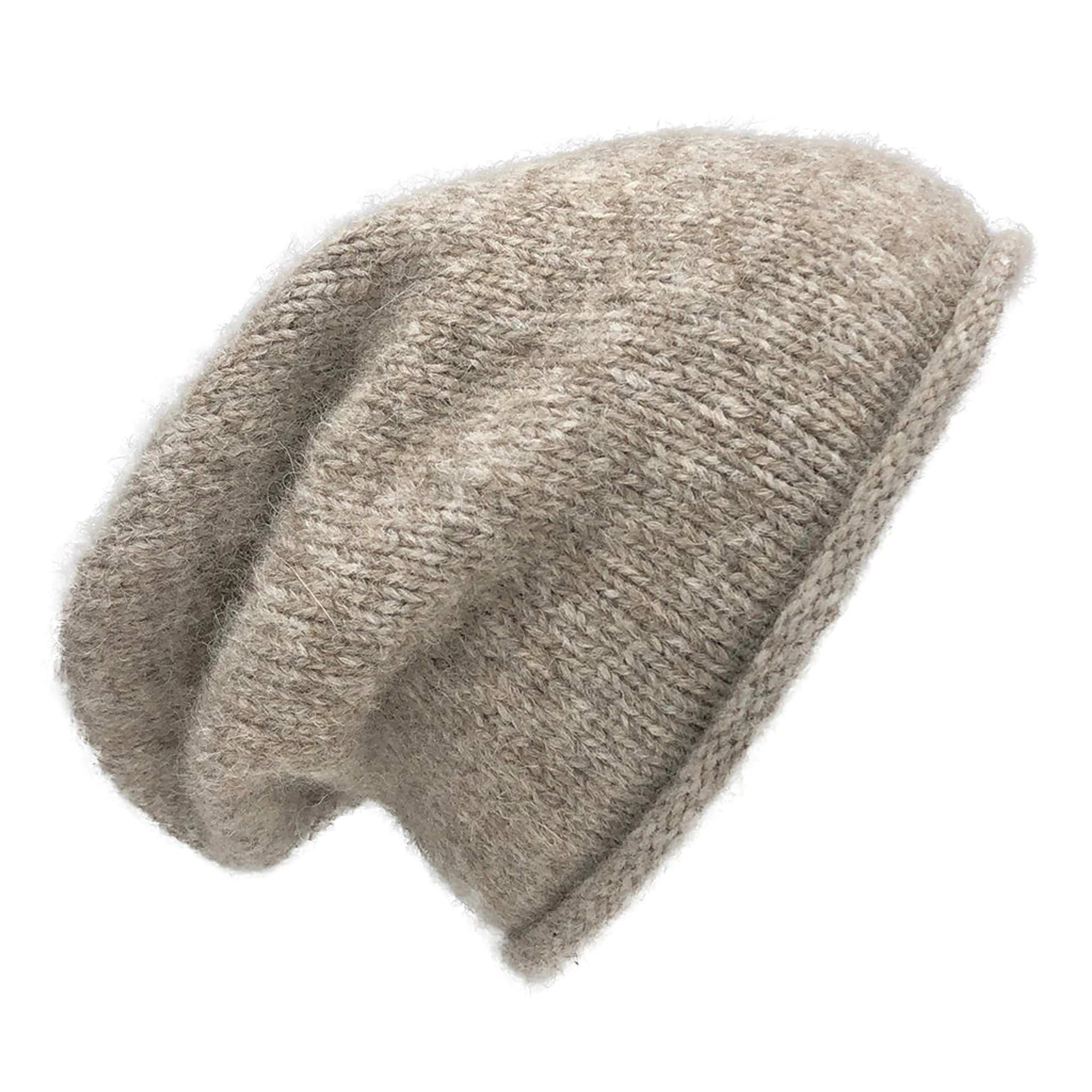 Beige Essential Knit Alpaca Beanie by SLATE + SALT – Simple Switch