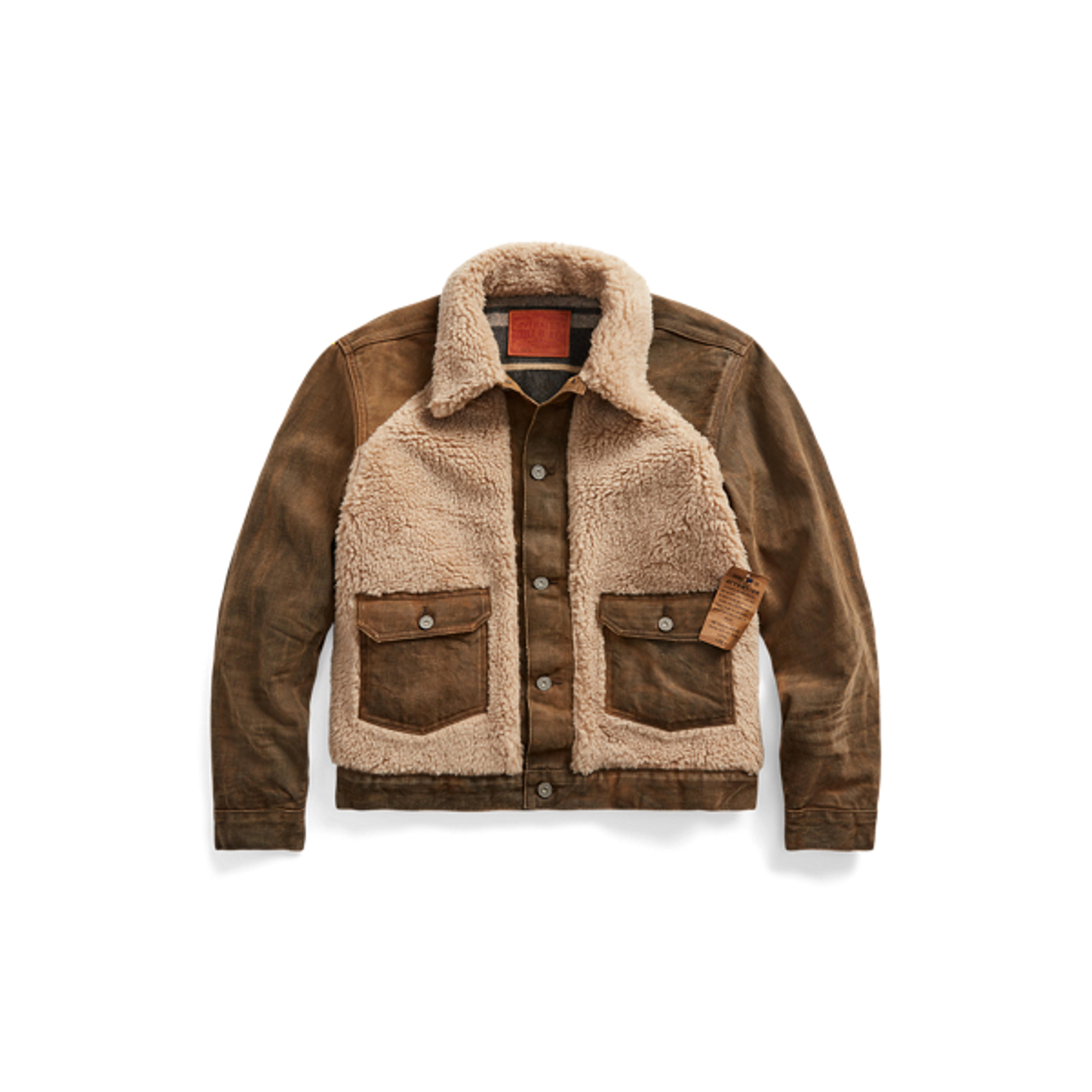 Fleece-Panelled Denim Jacket for Men | Ralph Lauren® UK