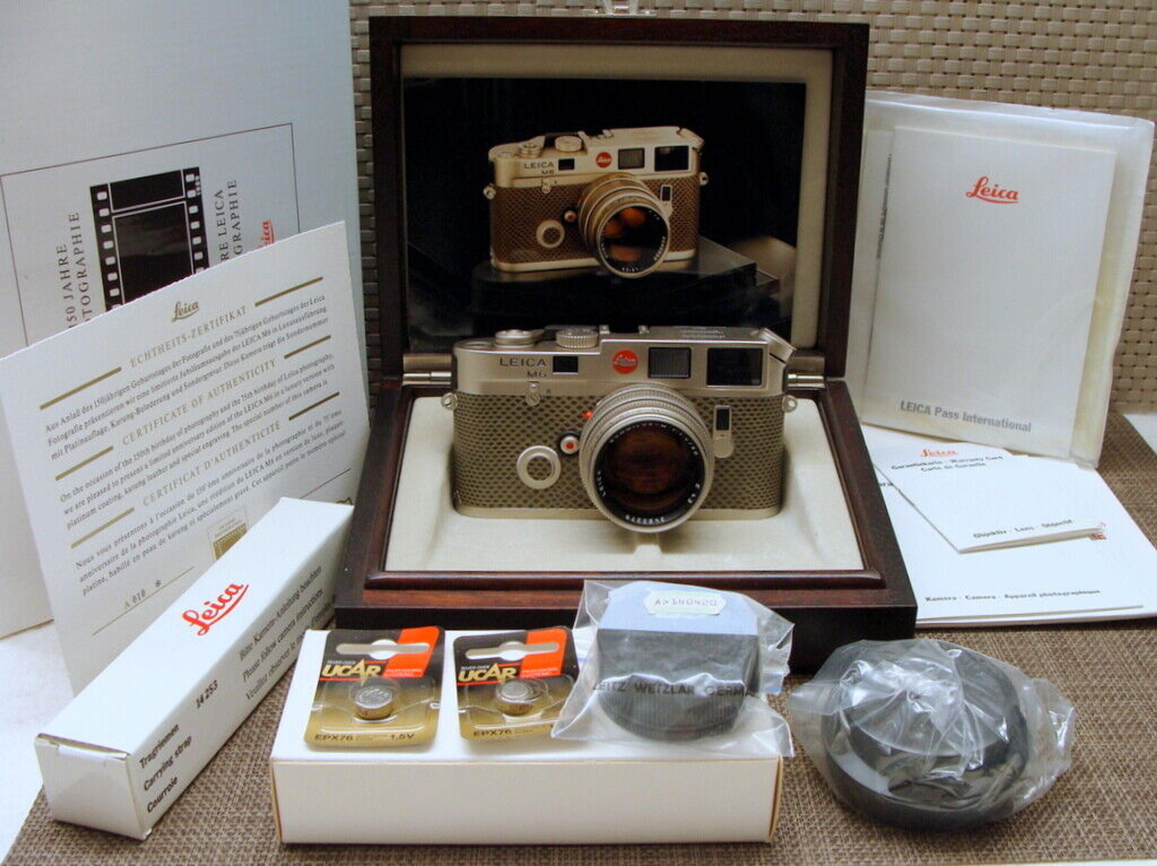 Leica 10450 - Leica M6 Edición Platino "150 años de fotografía/sin usar" - ¡EMBALAJE ORIGINAL! | eBay