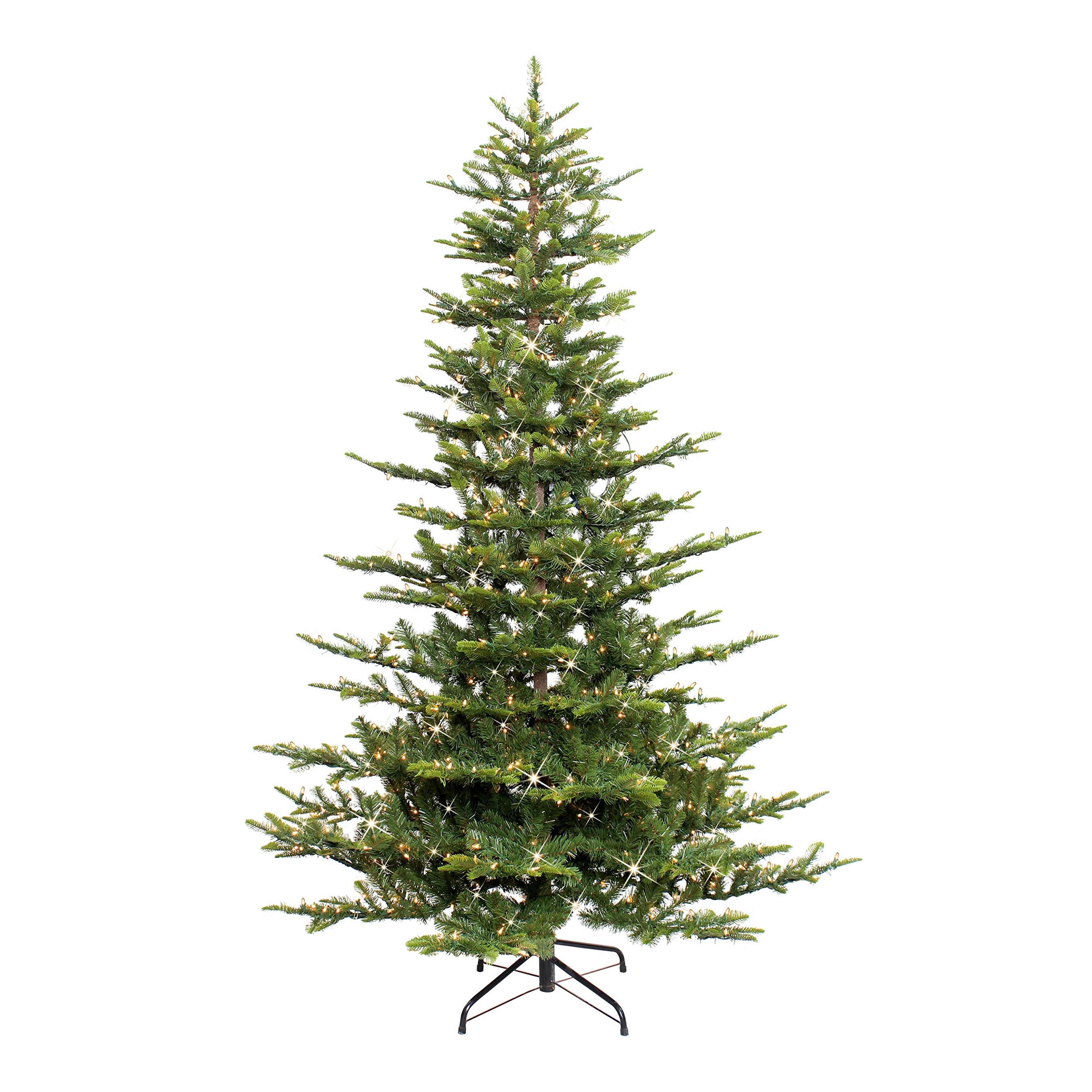 Amazon.com: Puleo International 7.5 Foot Pre-Lit Aspen Fir Artificial Christmas Tree with 700 UL Listed Clear Lights Green