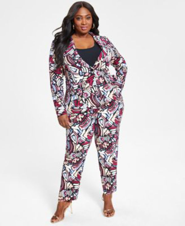 Nina Parker Trendy Plus Size Crossover Bodysuit - Macy's