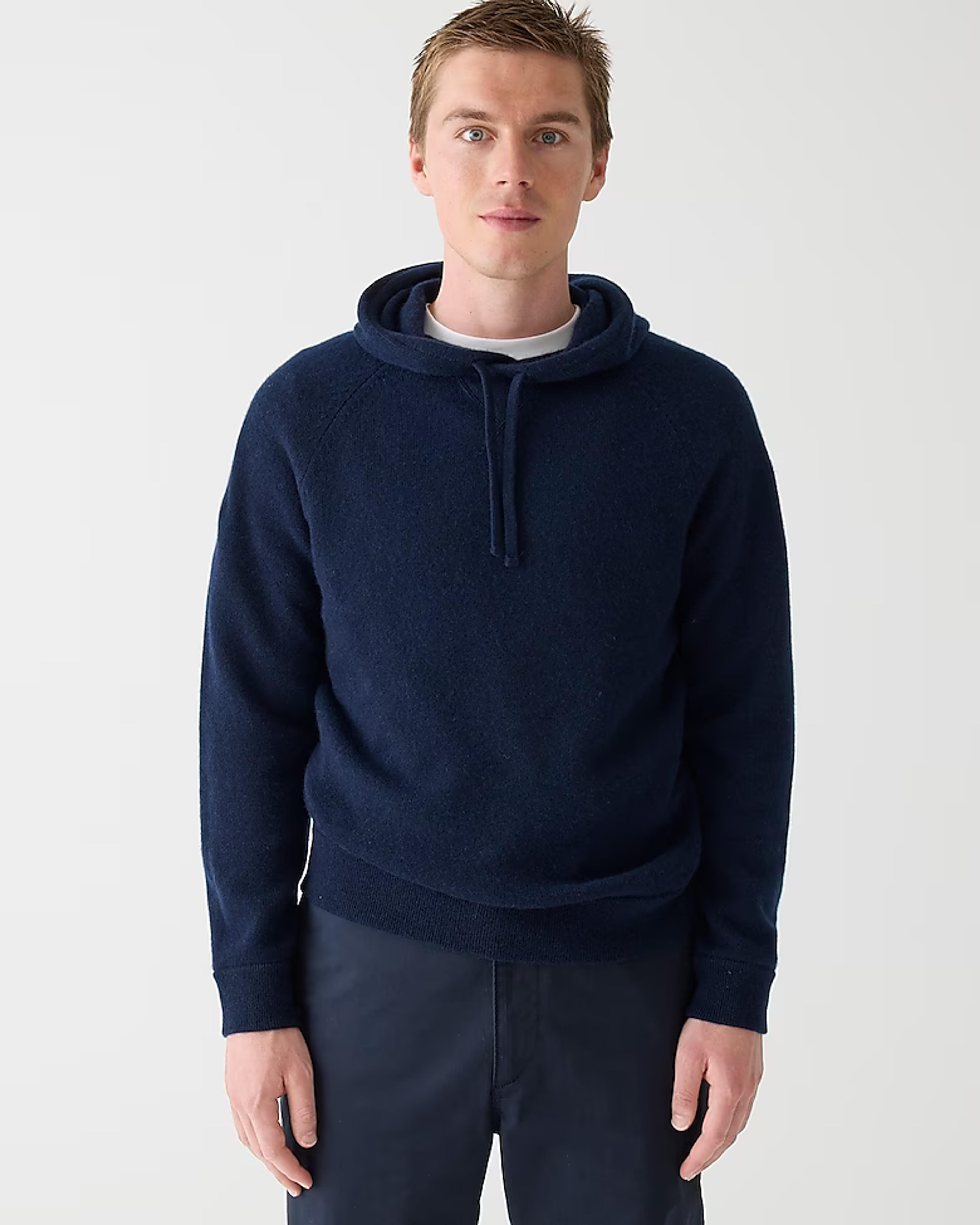 J.Crew: Midweight Cashmere Raglan-sleeve Hooded Sweater For Men