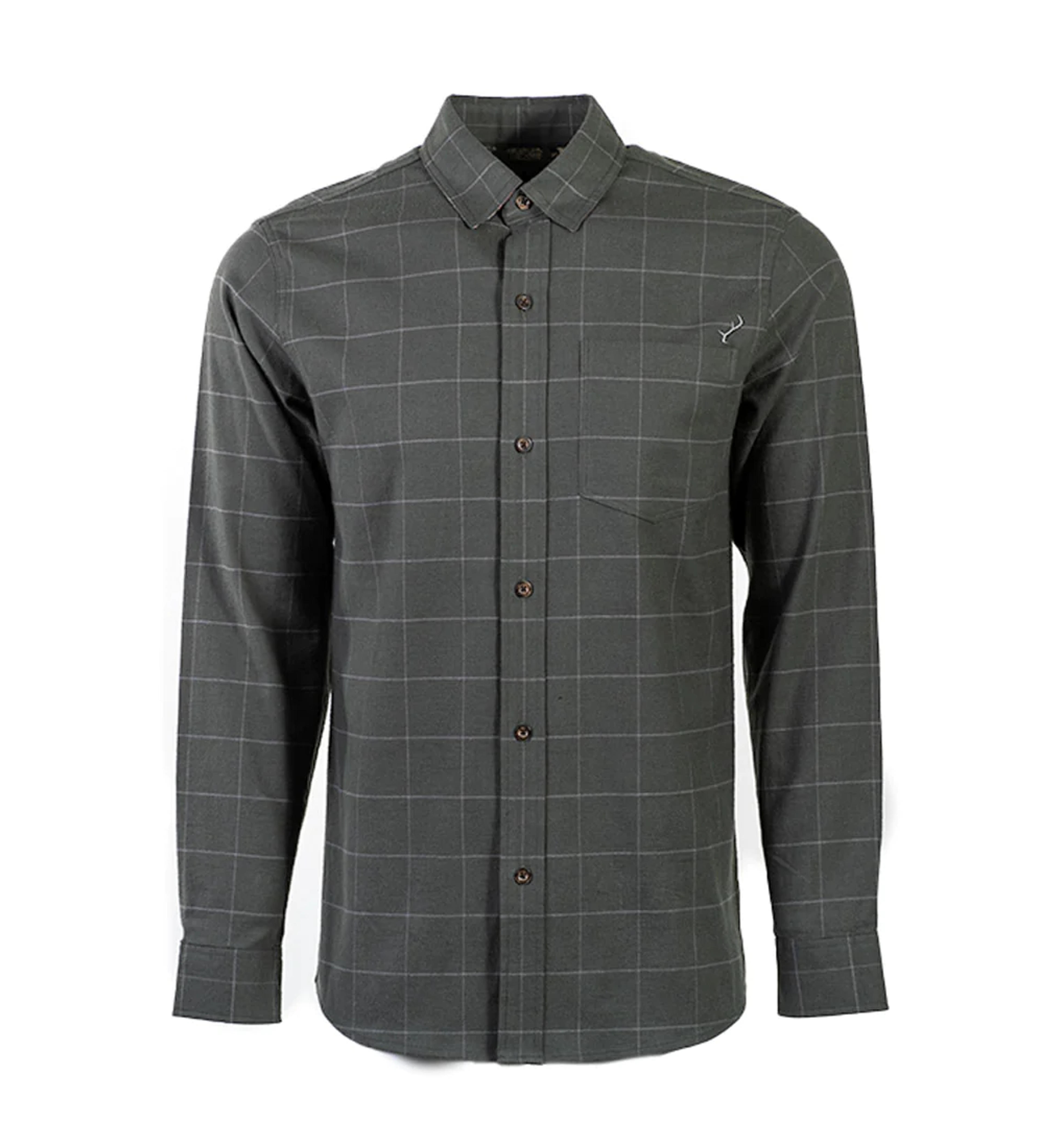 Men's Elli Every Day Stretch Flannel Shirt- Sage Green