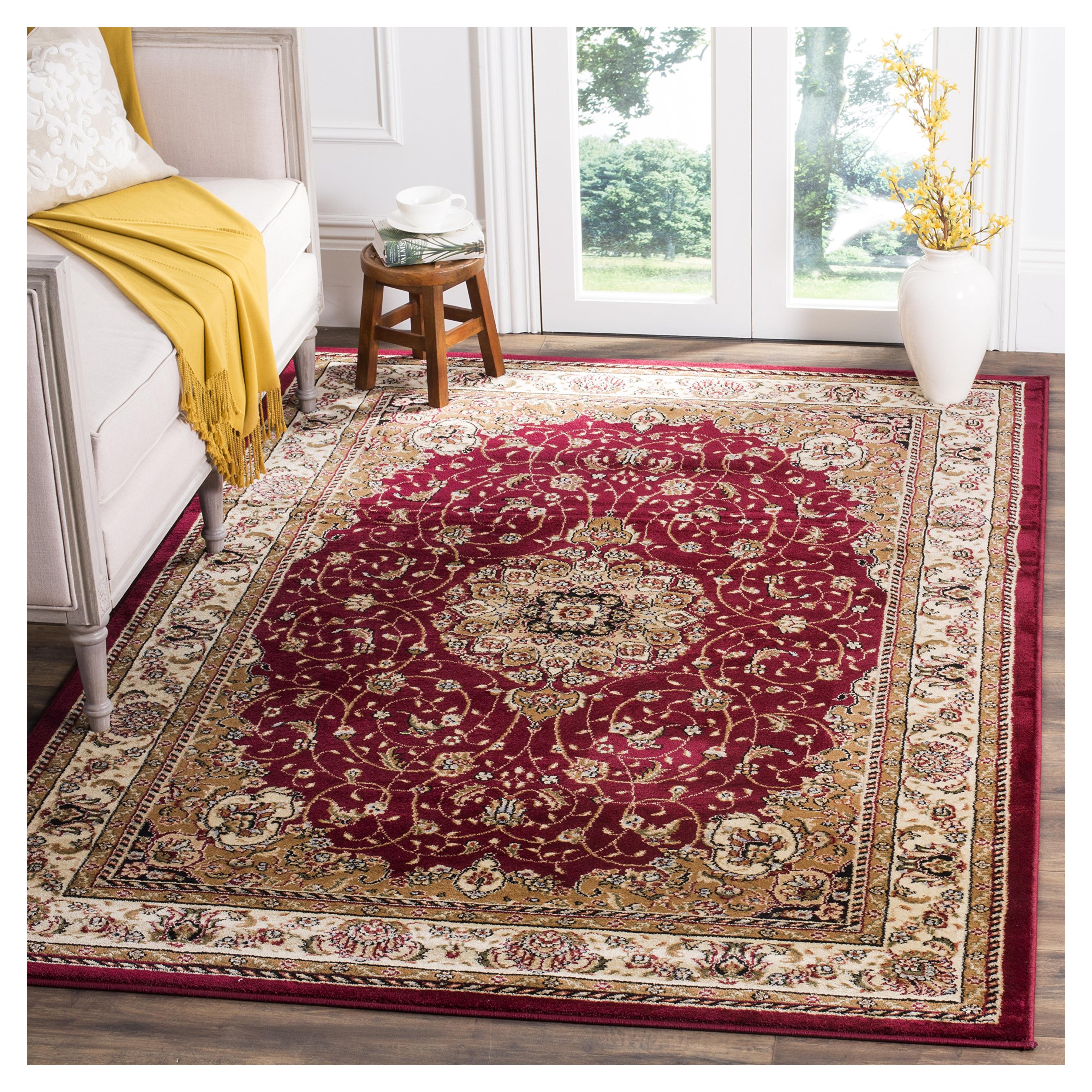 Amazon.com: SAFAVIEH Lyndhurst Collection Area Rug - 9' x 12', Red & Ivory, Traditional Oriental Design, Non-Shedding & Easy Care, Ideal for High Traffic Areas in Living Room, Bedroom (LNH329C) : Home & Kitchen