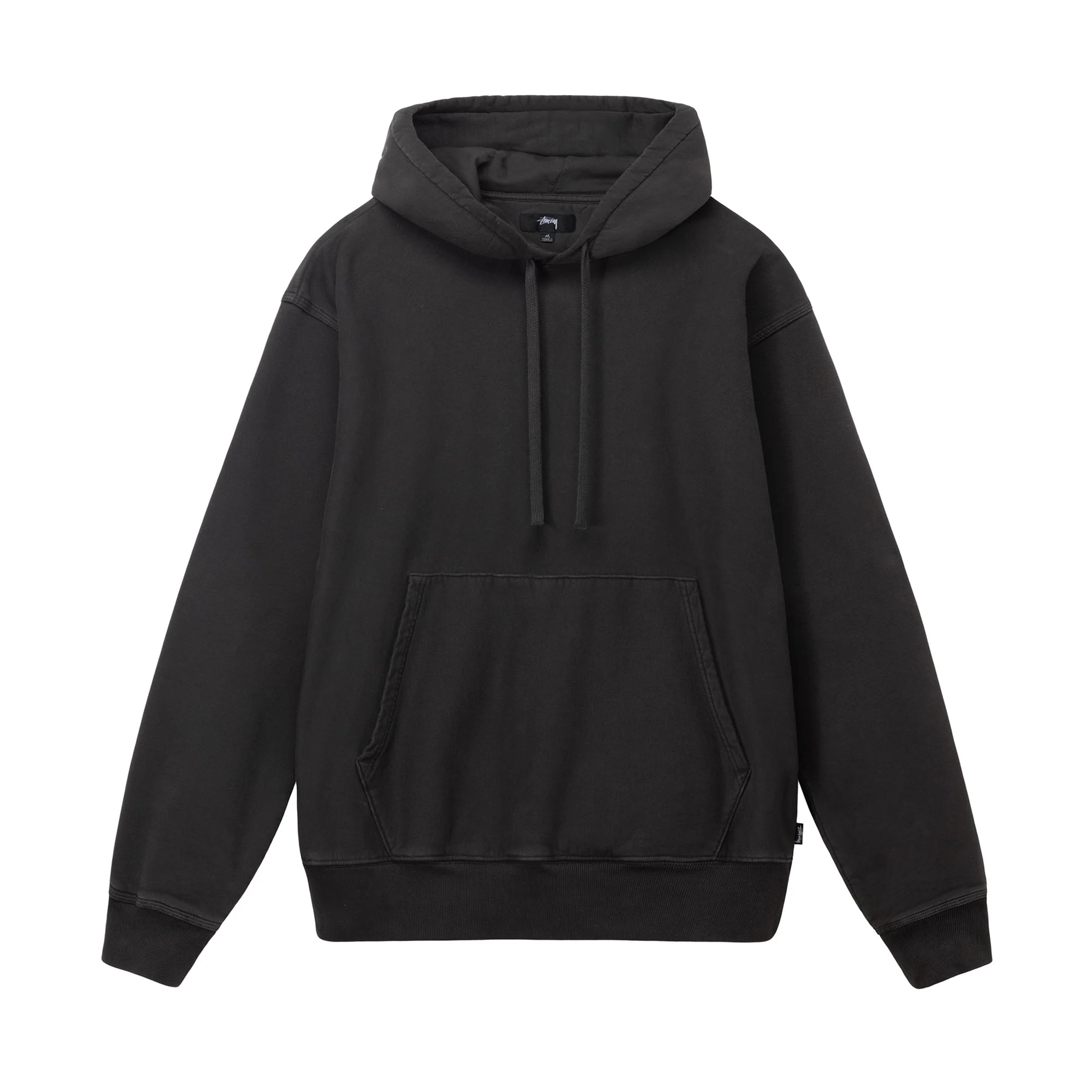 PIGMENT DYED FLEECE HOODIE - Black / L