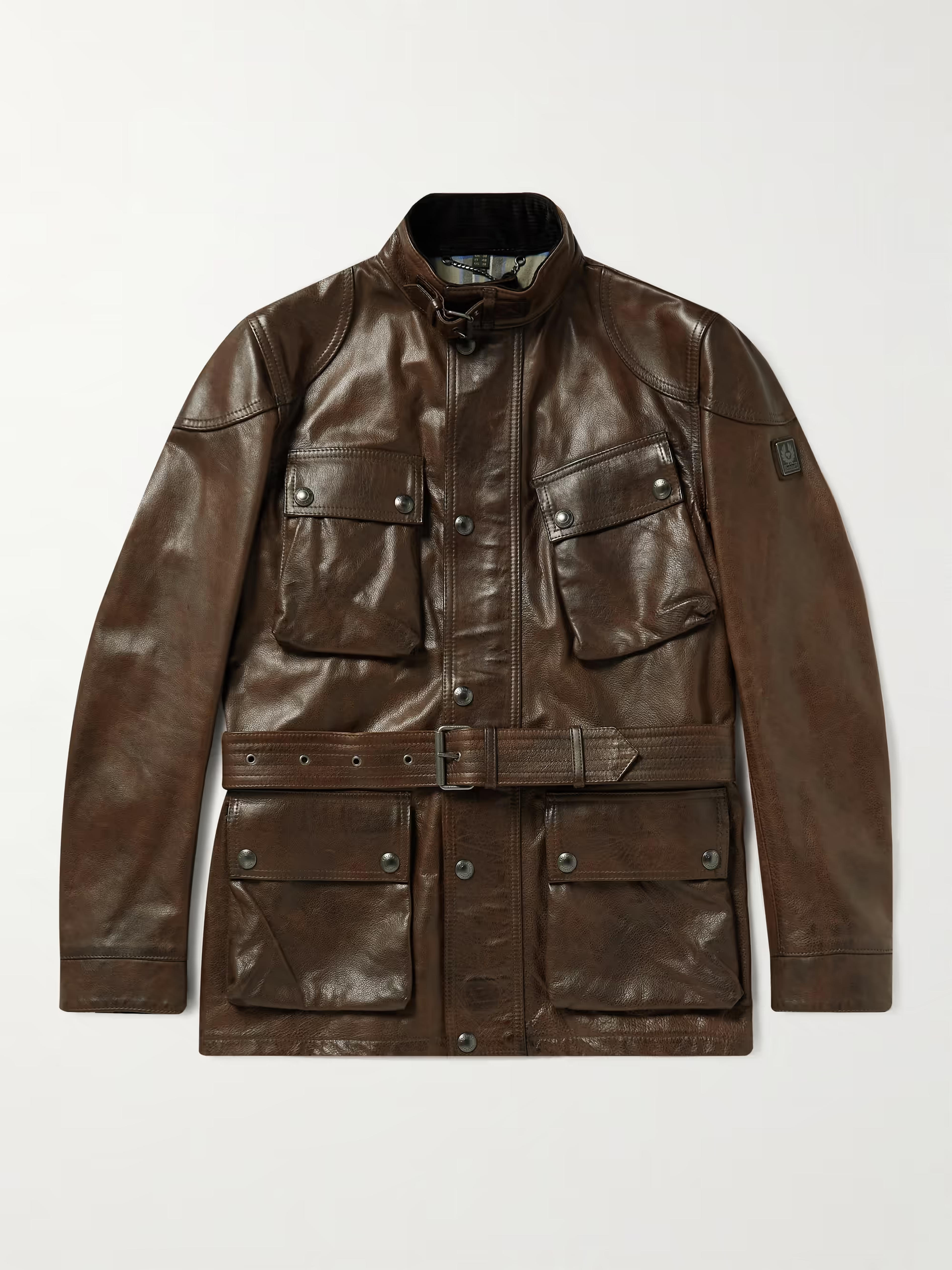 Brown Trialmaster Panther Leather Jacket | BELSTAFF | MR PORTER