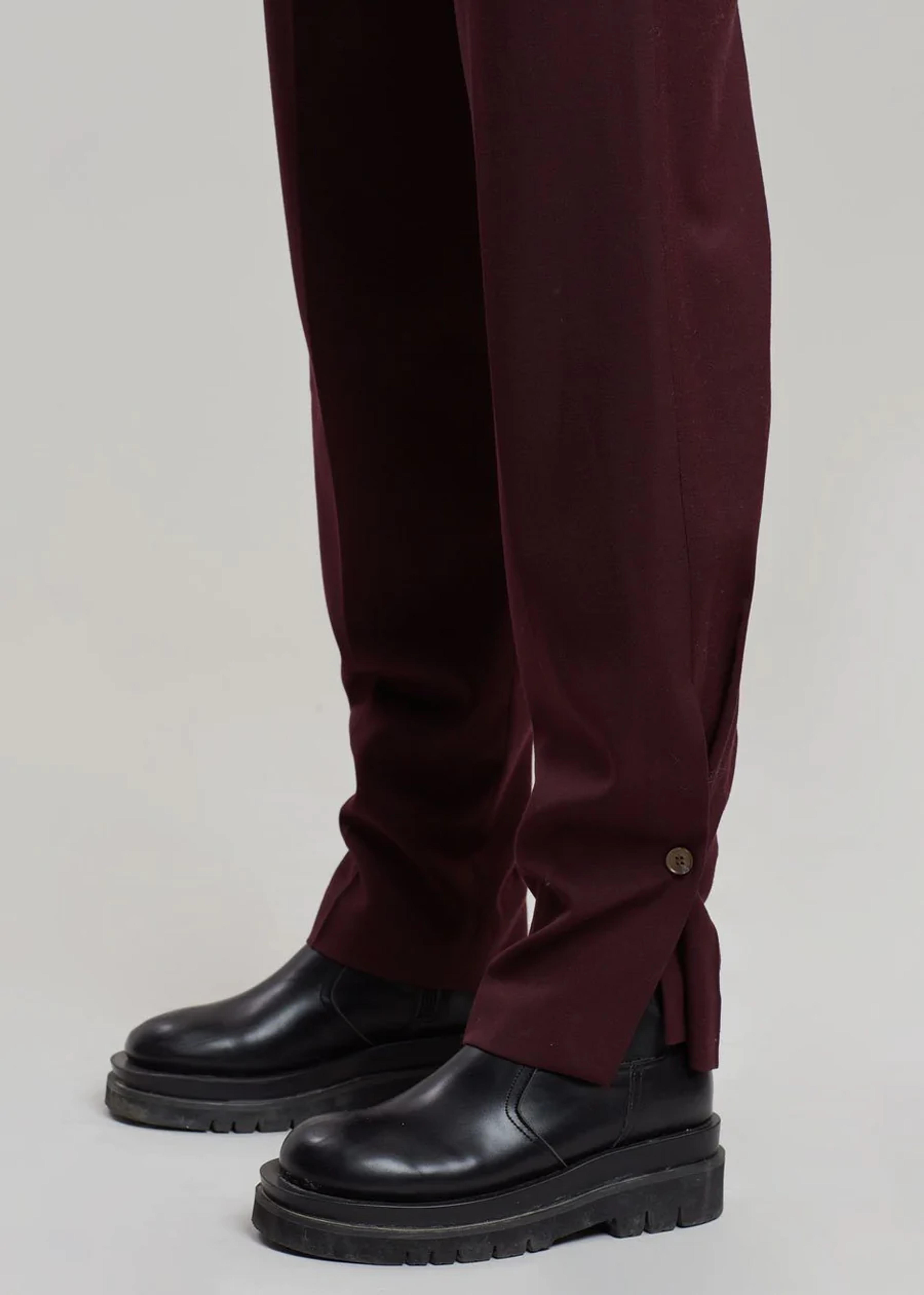 LEDA SLIM TROUSERS - ROYAL PURPLE