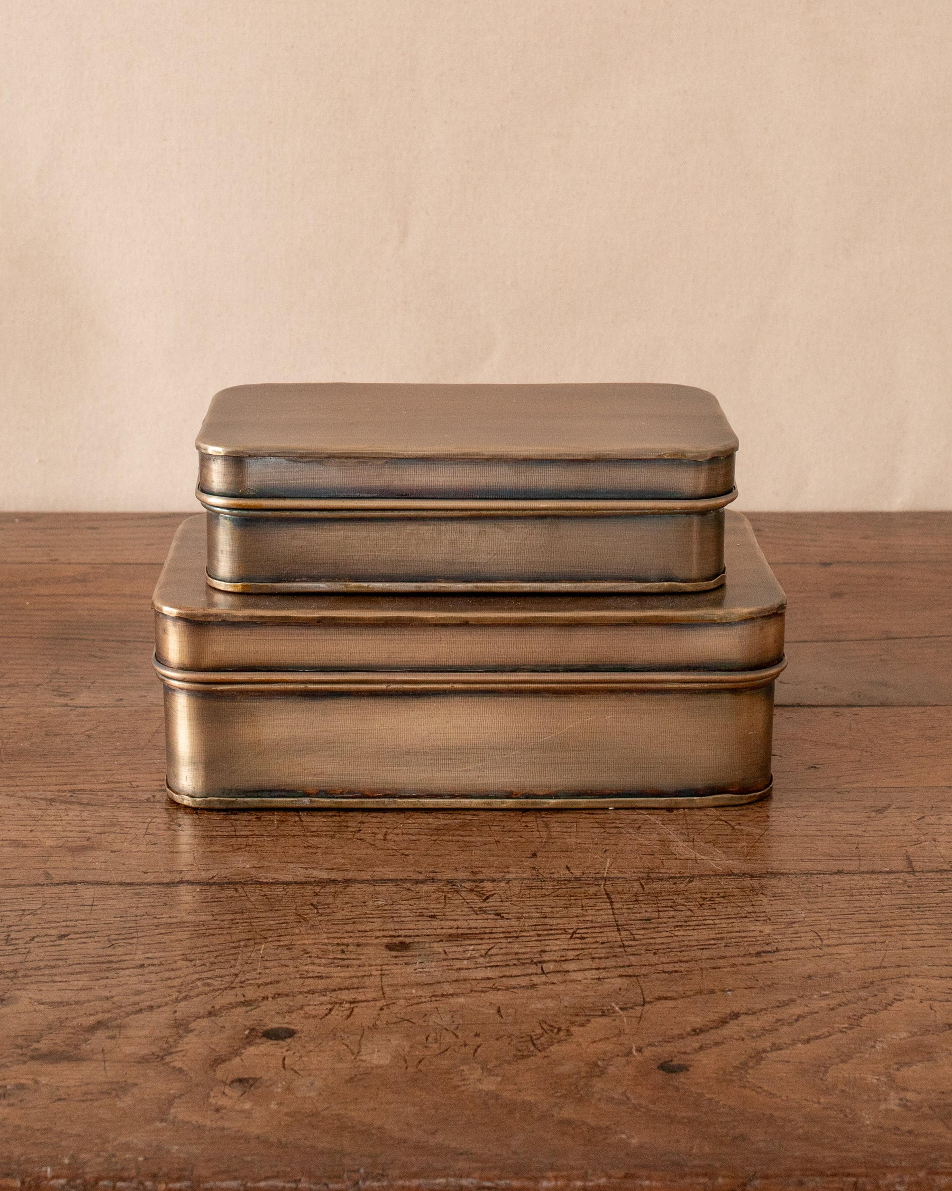 Rectangle Brass Boxes (S/2) – The Vintage Rug Shop