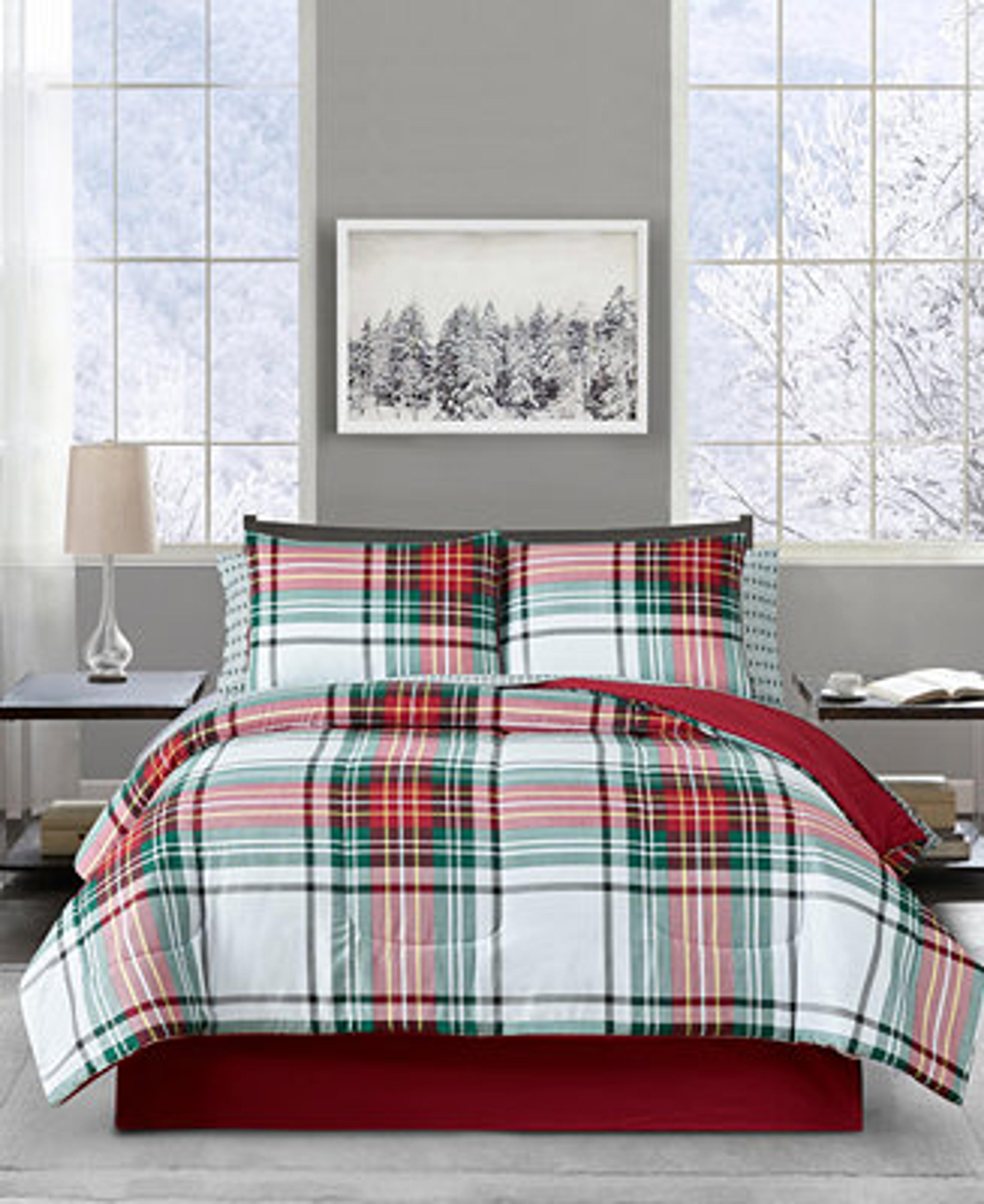 Keeco Holiday Perth Plaid Comforter Sets, Created For Macy's & Reviews - Home - Macy's