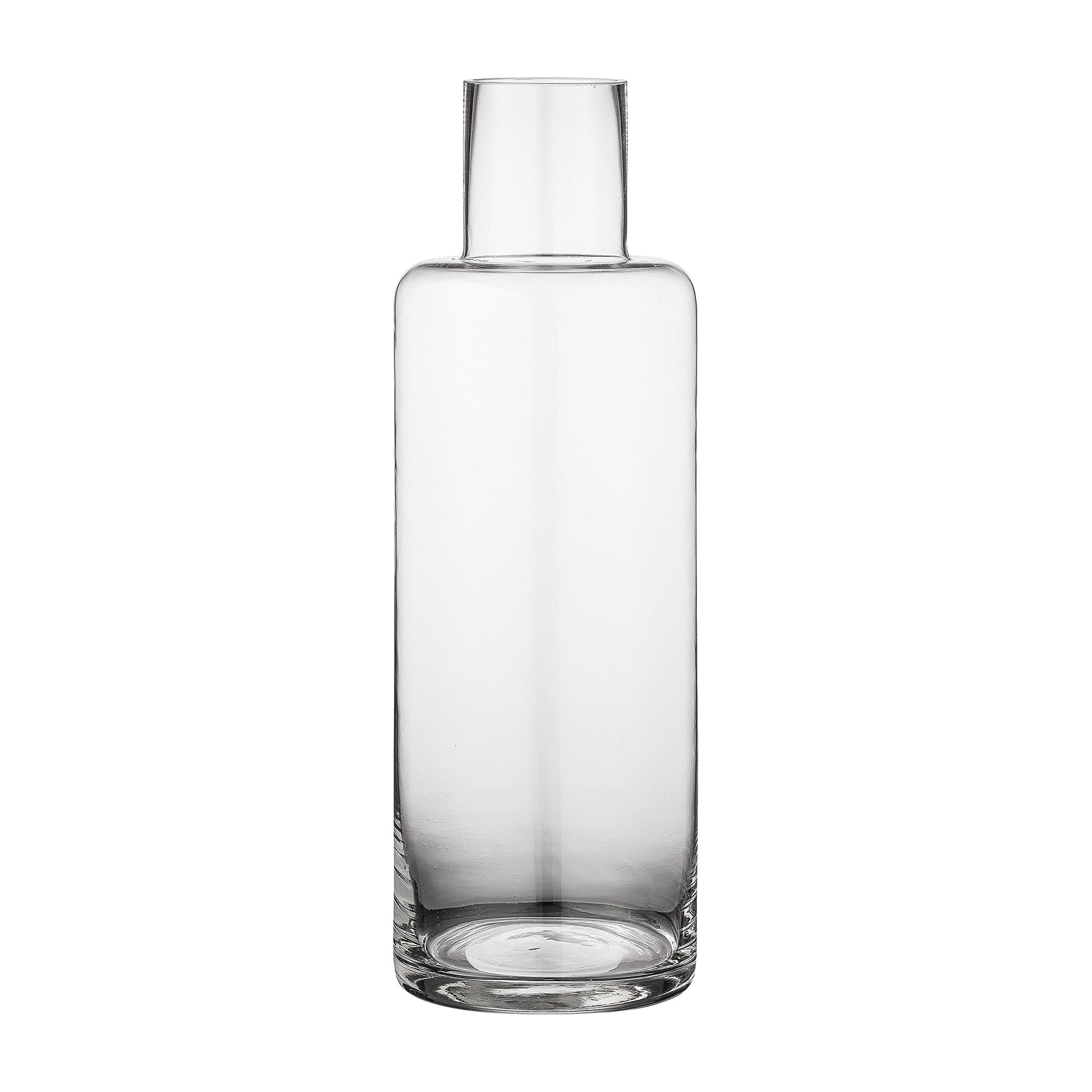 Tall Clear Glass Vase