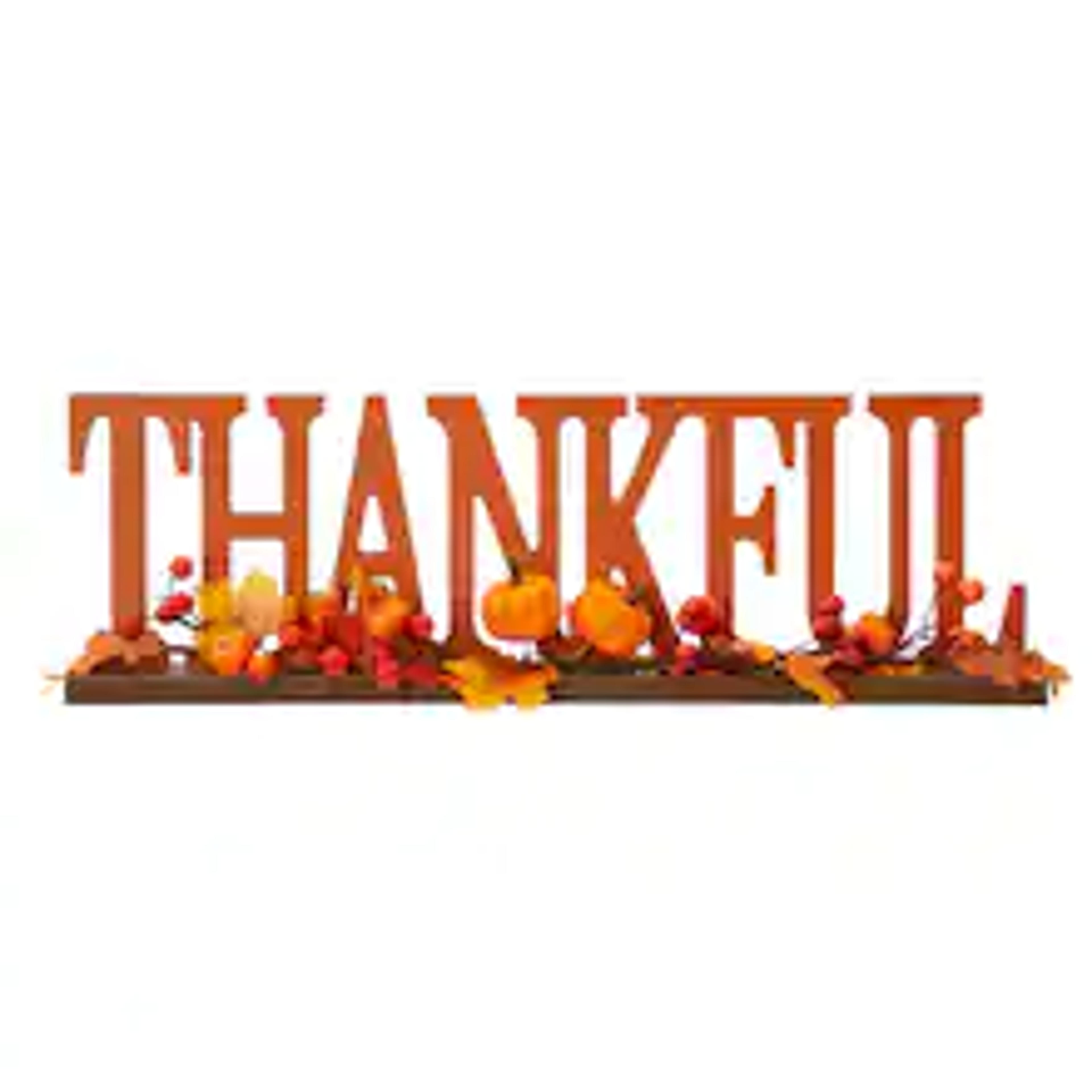 Glitzhome® 20" Thankful Table Décor | Michaels