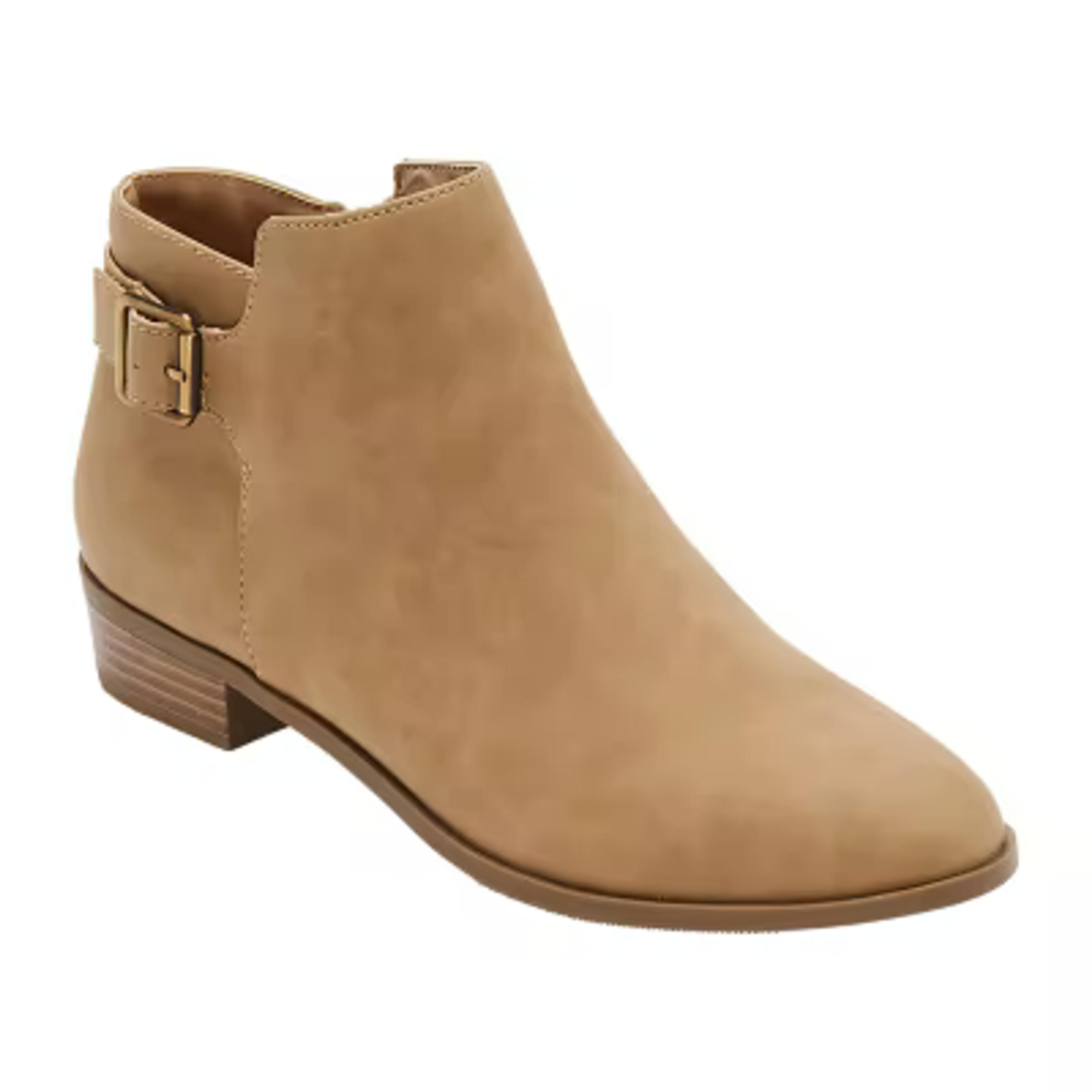 St. John's Bay Womens Reeves Block Heel Booties - JCPenney