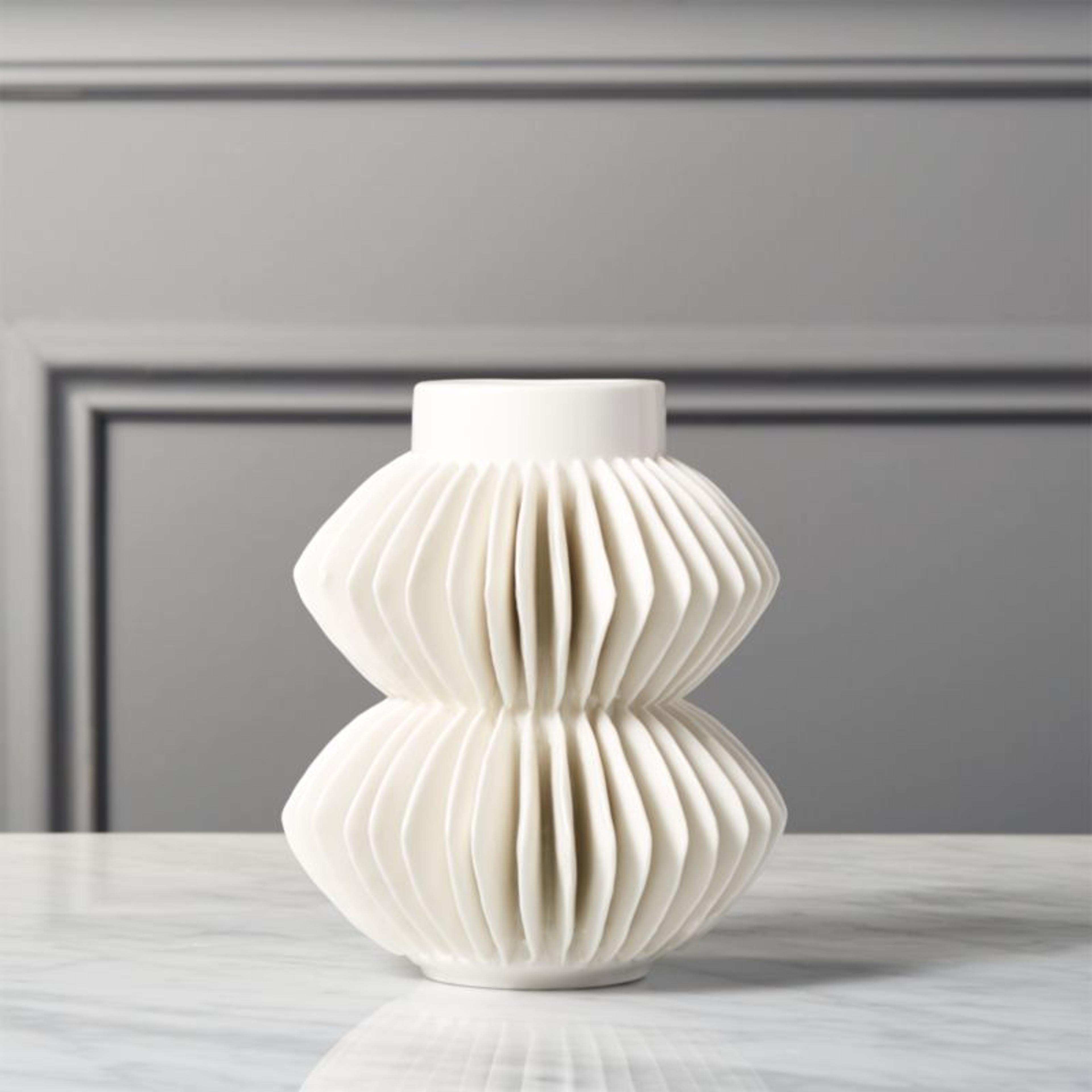 Celia White Vase + Reviews | CB2