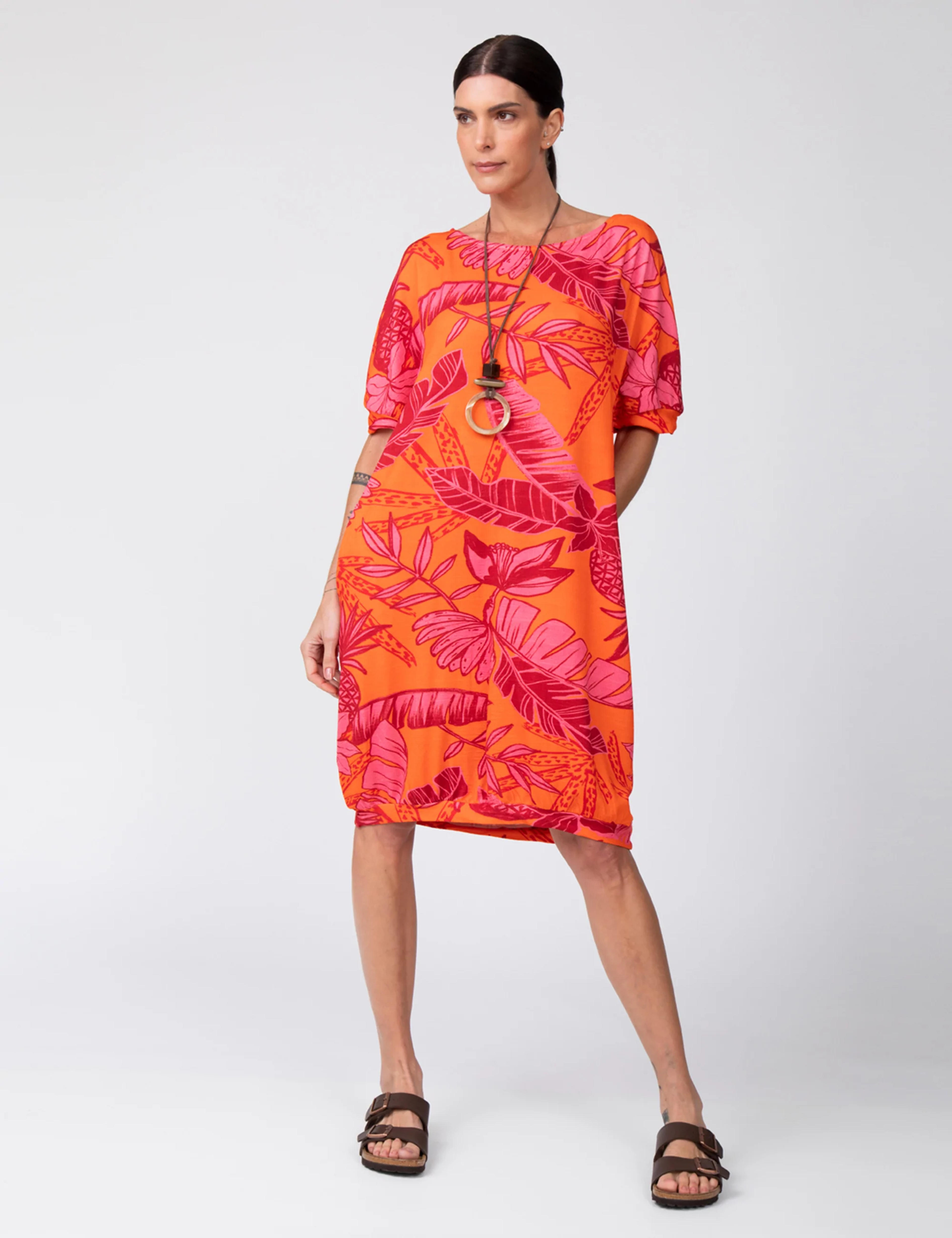 Zoe Neon Floral Dress