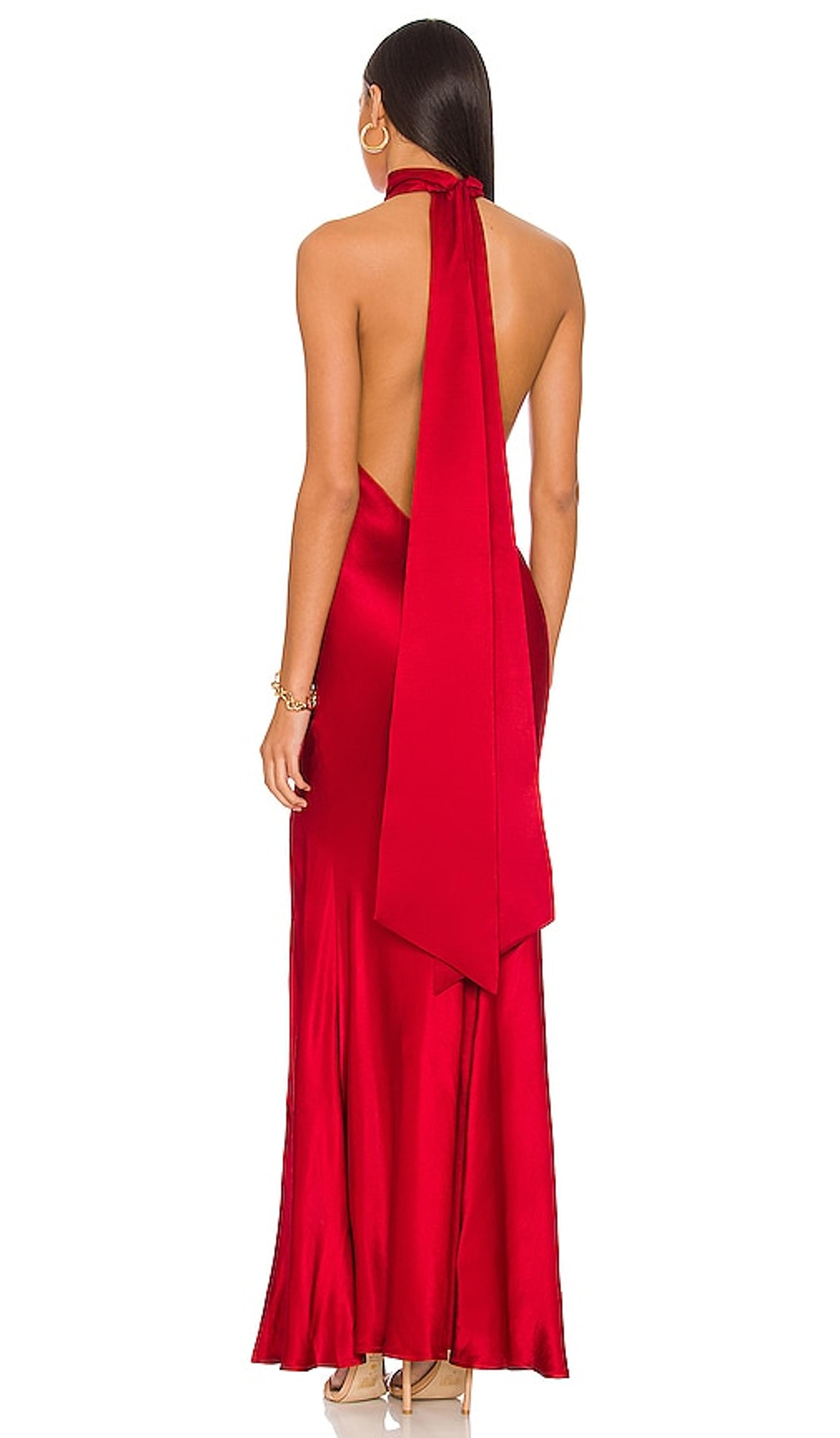 SAU LEE x REVOLVE Penelope Gown in Burgundy | REVOLVE