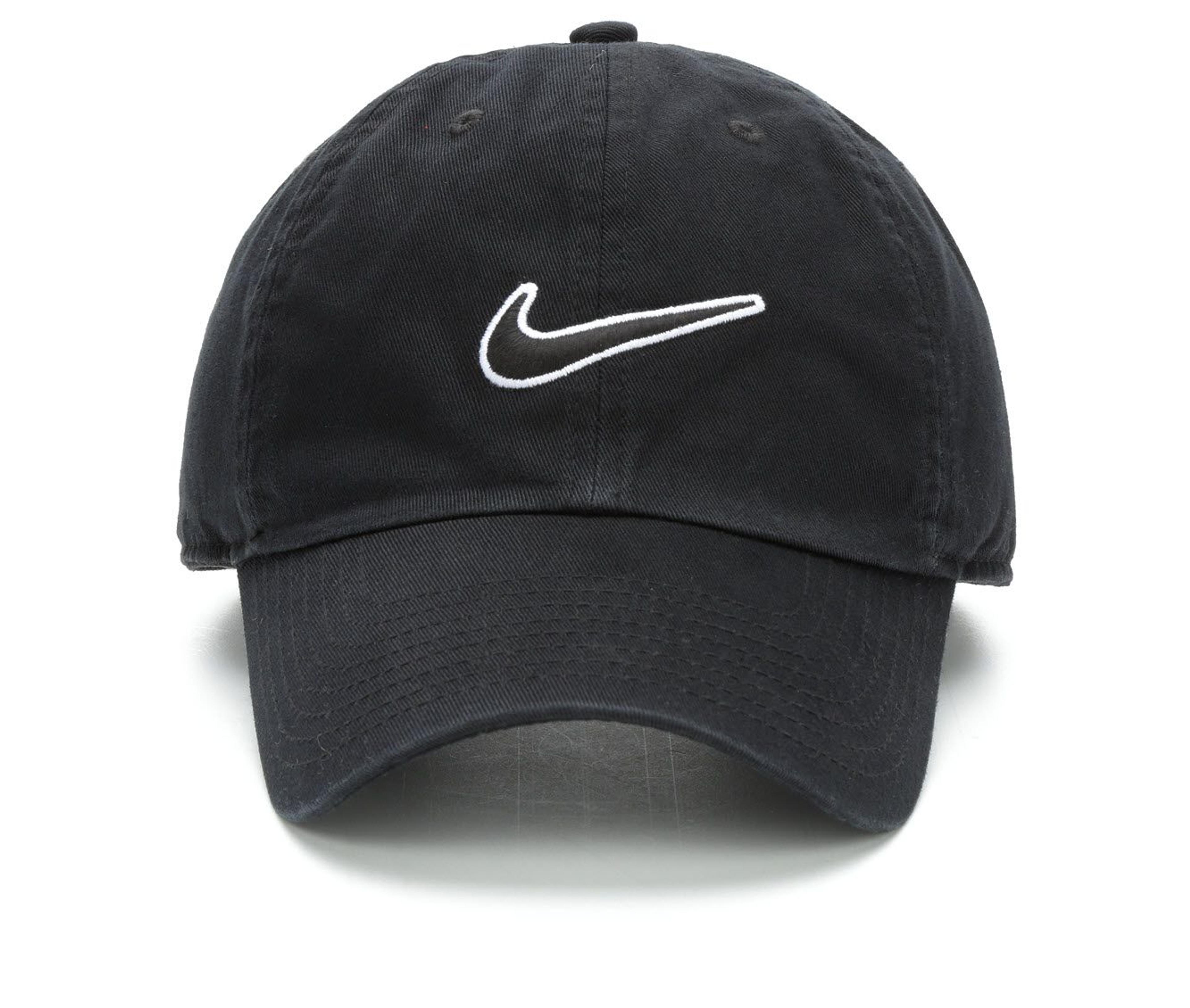 Nike Essential Swoosh Cap in Black/White