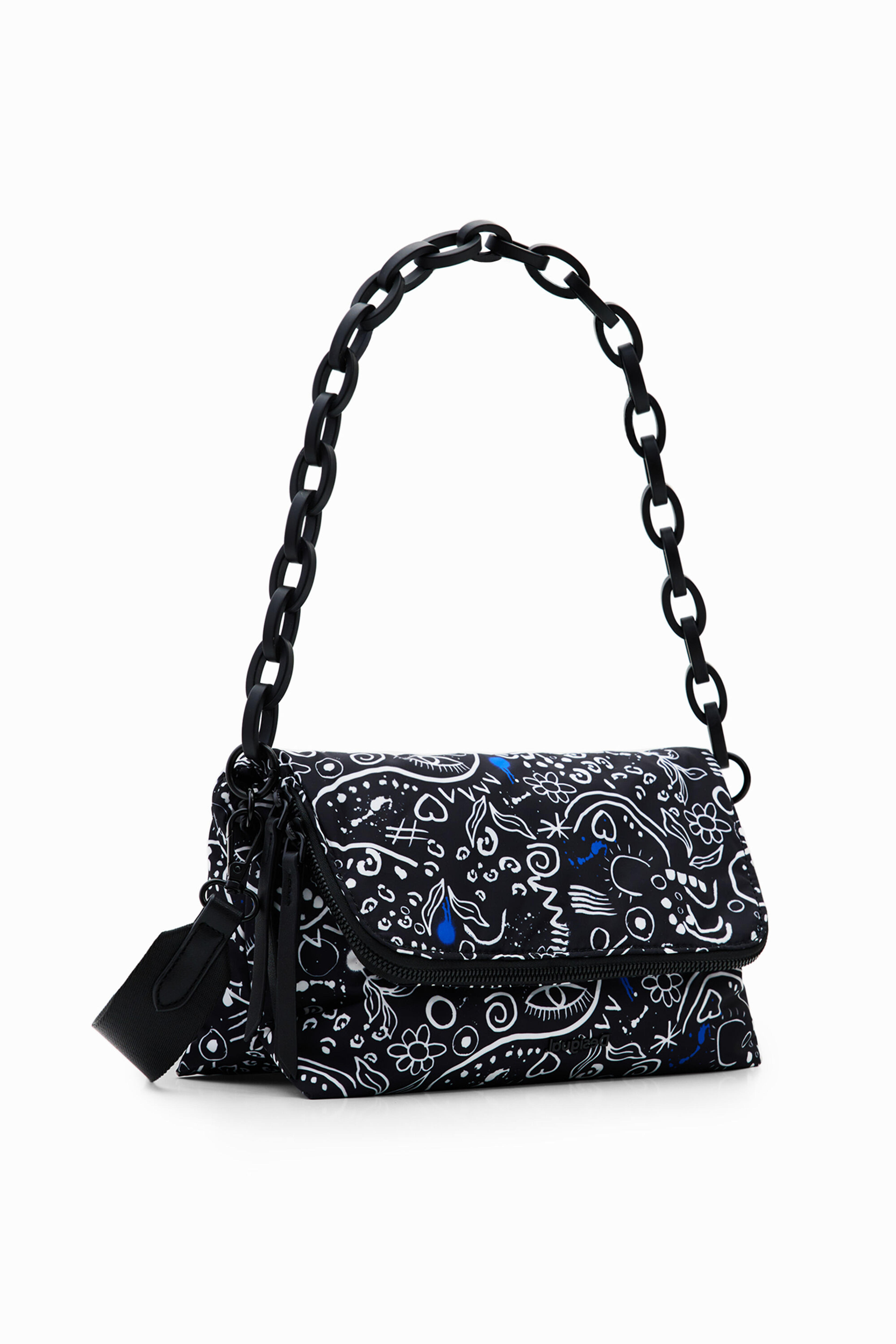 Recycled crossbody bag with illustrations | Desigual.com