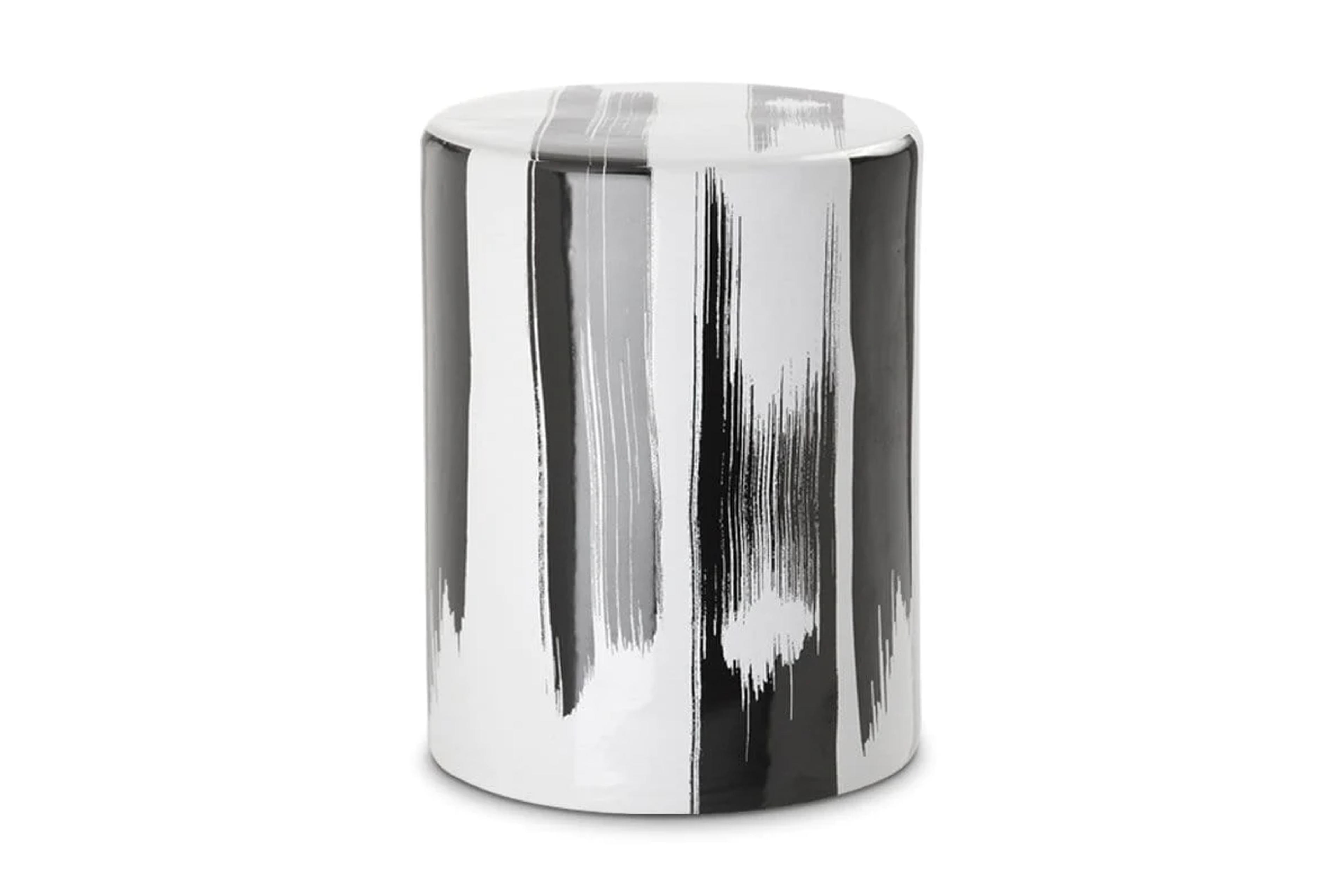 Watercolor Garden Stool CHARCOAL - Modern Accent Stools | Apt2B