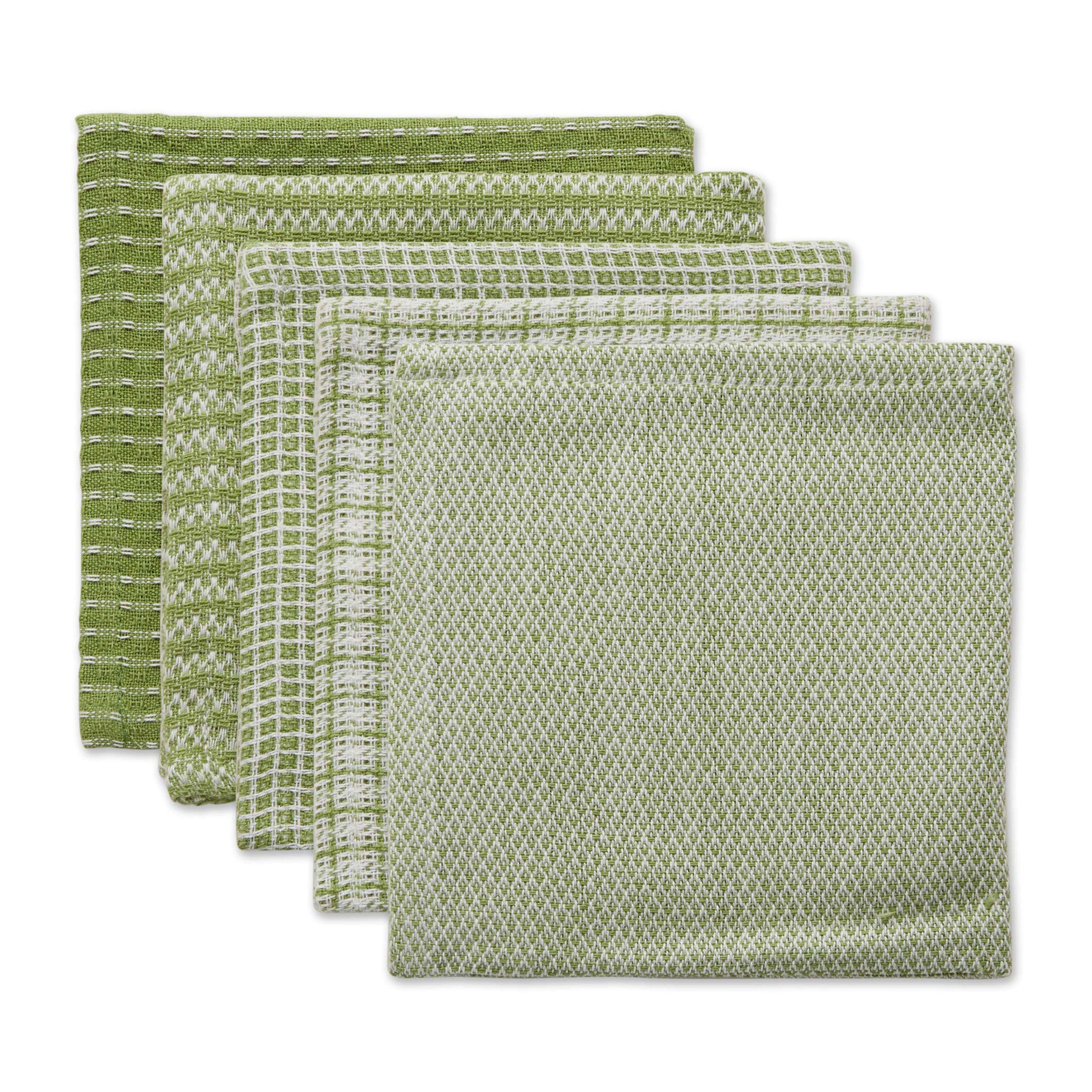 Amazon.com: DII Everyday Kitchen Collection Assorted Dishcloth Set, 12x12, Antique Green, 5 Count : Home & Kitchen