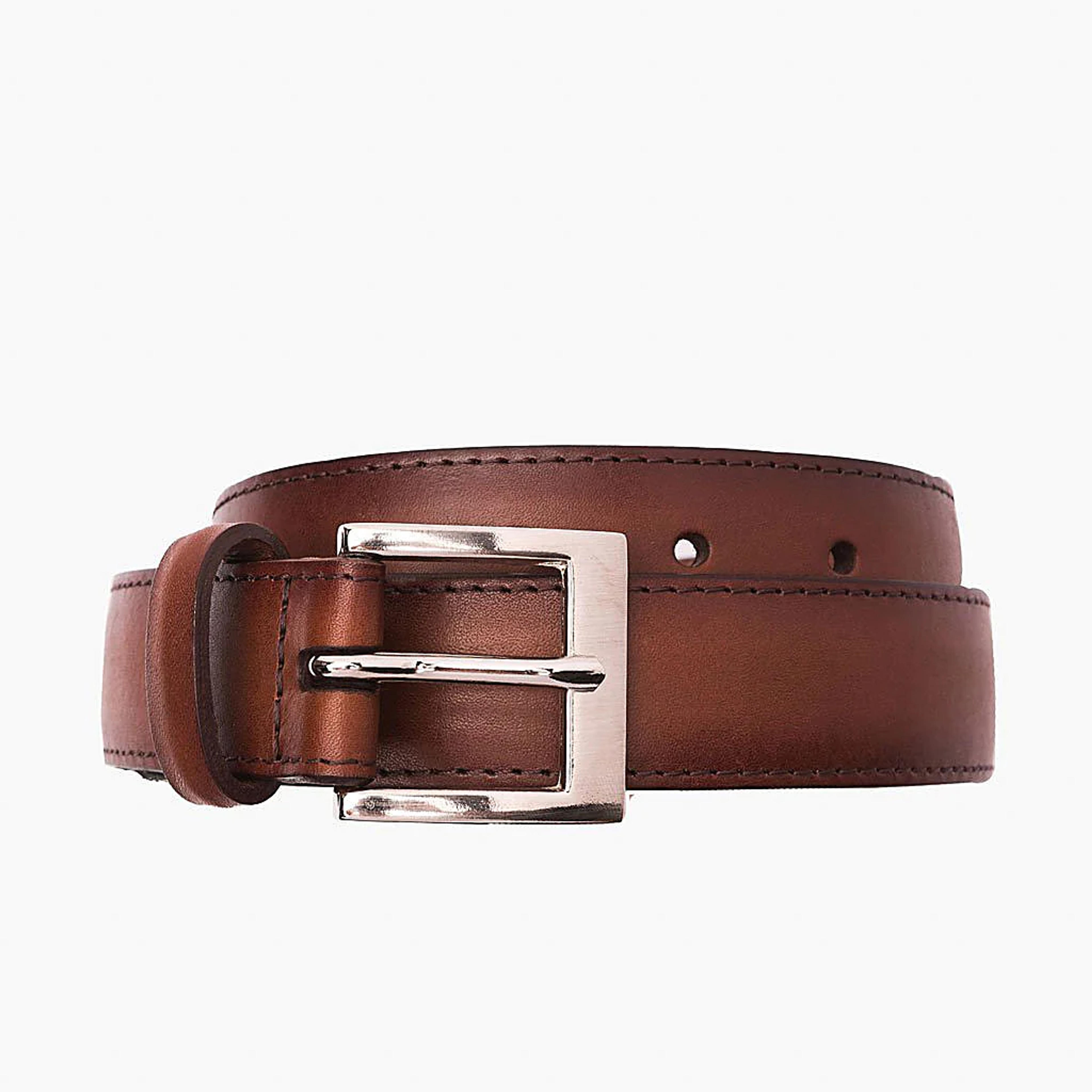 Men's Classic Leather Belt In Brandy - Thursday Boot Company