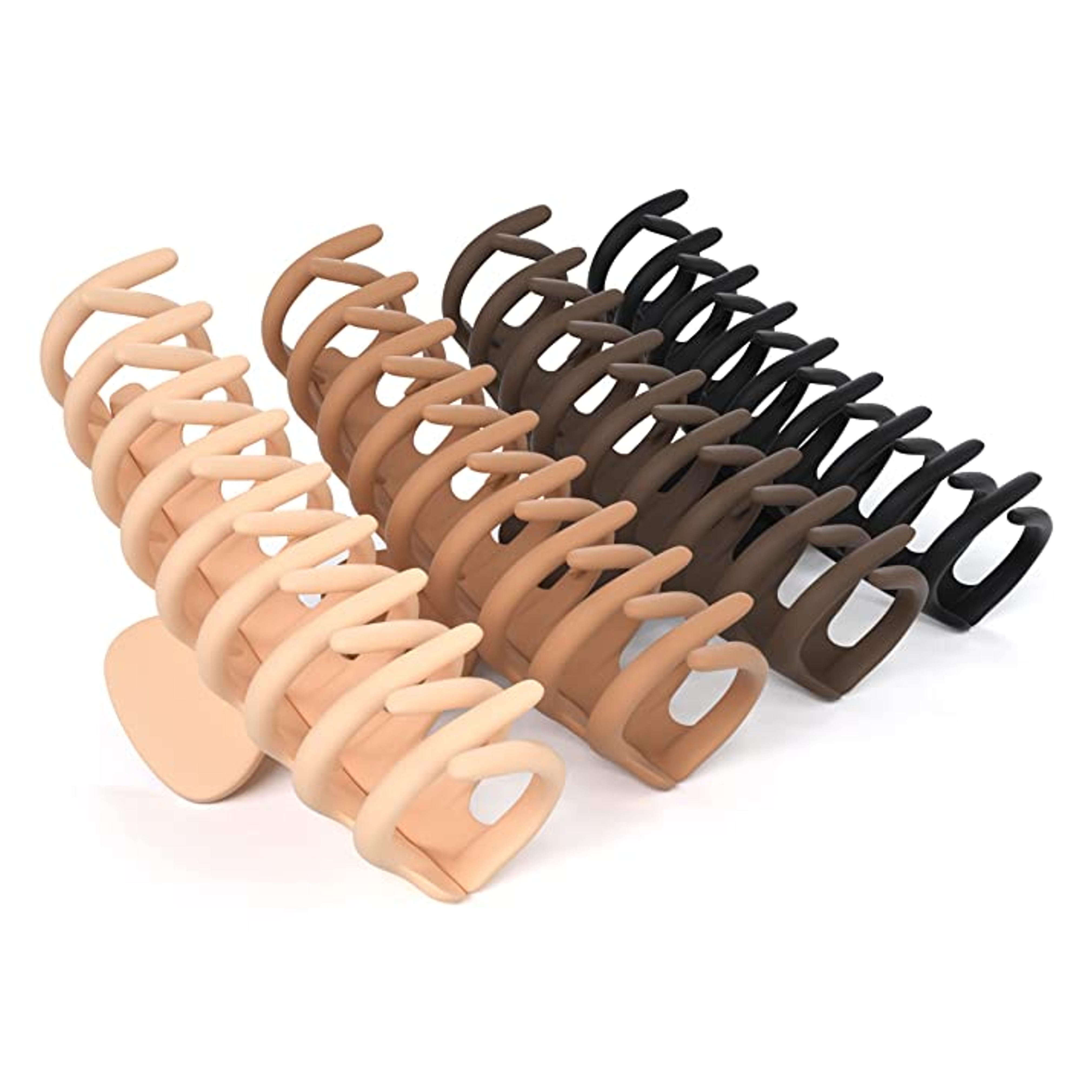 Amazon.com: FRAMAR Large Claw Clips For Thick Hair – Large Hair Clip For Thick Hair, Girls Hair Clips Claw, Big Hair Clips For Thick Hair, Xl Claw Clips For Thick Hair, Matte Claw Clips, Neutral Hair Clips 4 Pack : Beauty & Personal Care