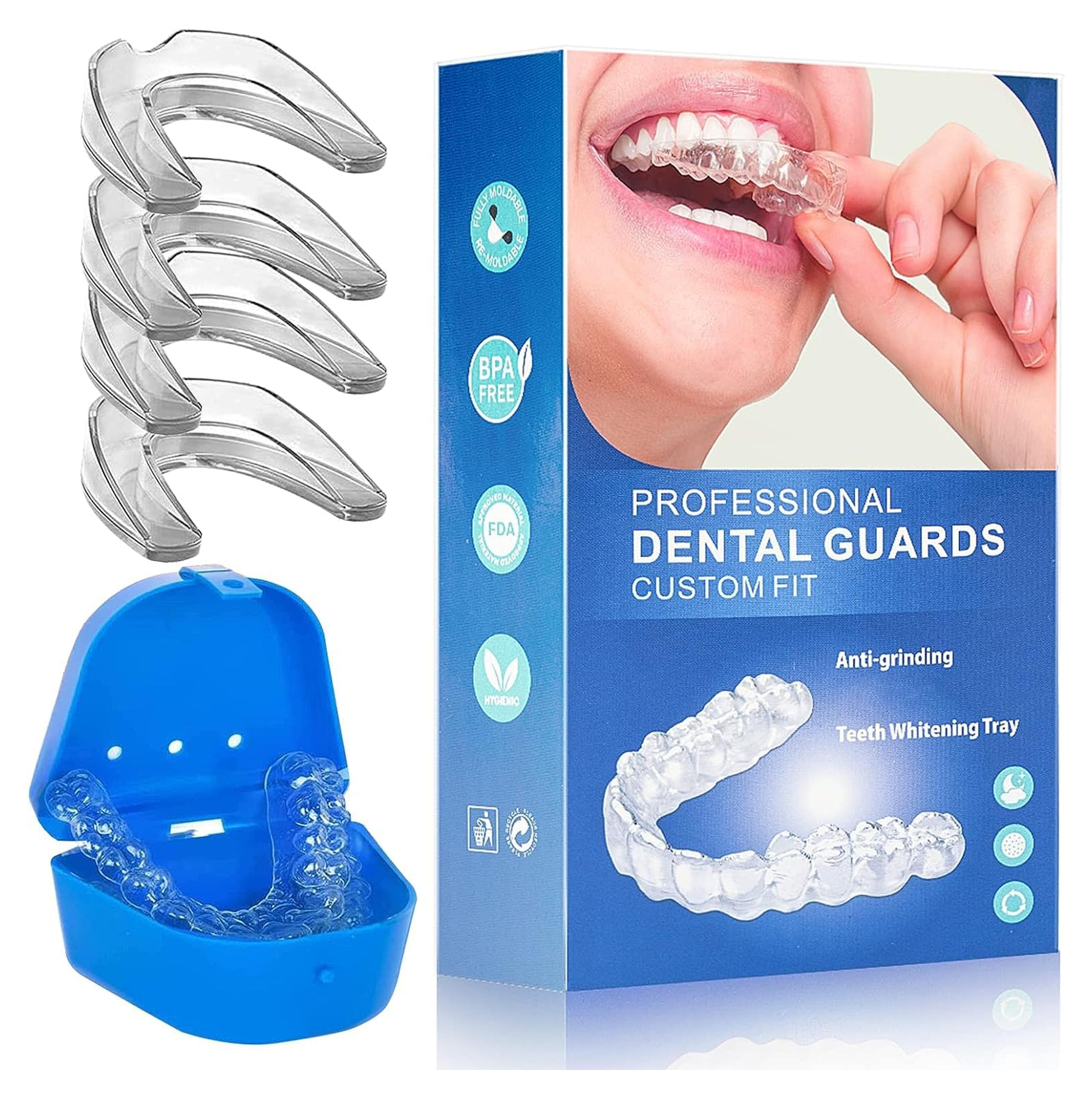 Amazon.com: Mouth Guards for Clenching Teeth at Night, Mouth Guard for Grinding Teeth, Reusable Mouth Guard for Sleeping at Night, Night Guard for Teeth (4 Piece Set) : Health & Household