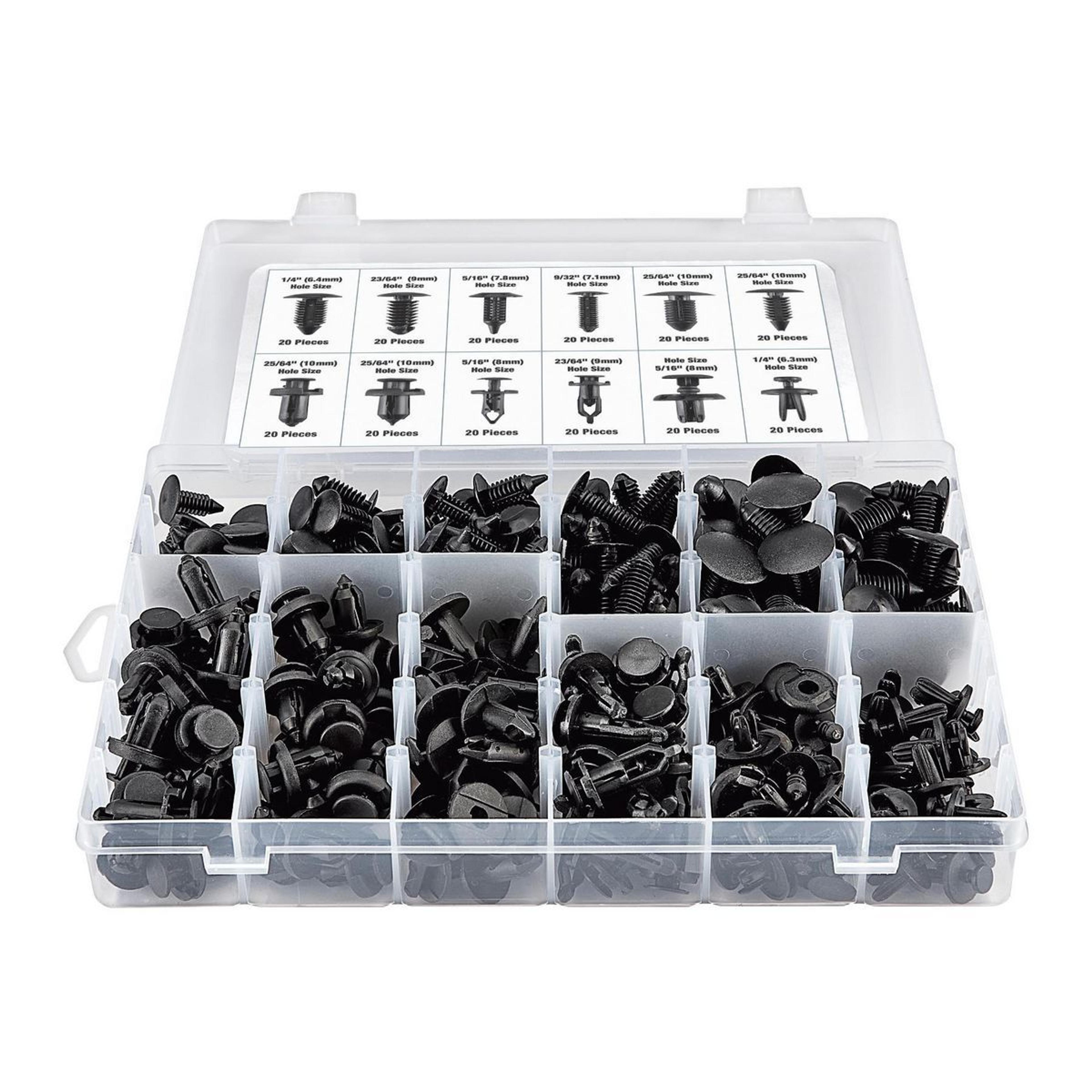 Automotive Plastic Fastener Kit, 240 Piece