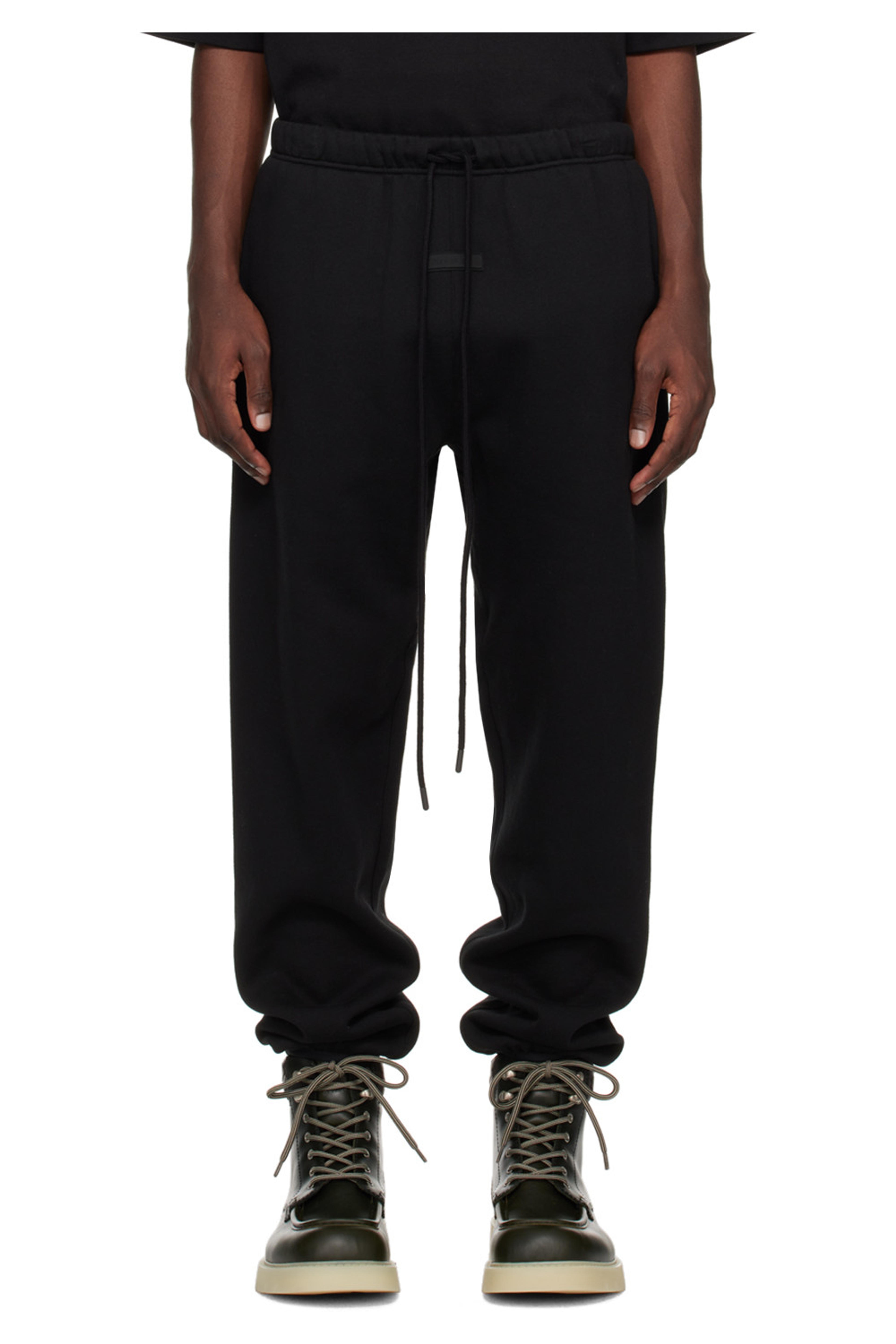 Fear of God ESSENTIALS - Black Drawstring Sweatpants