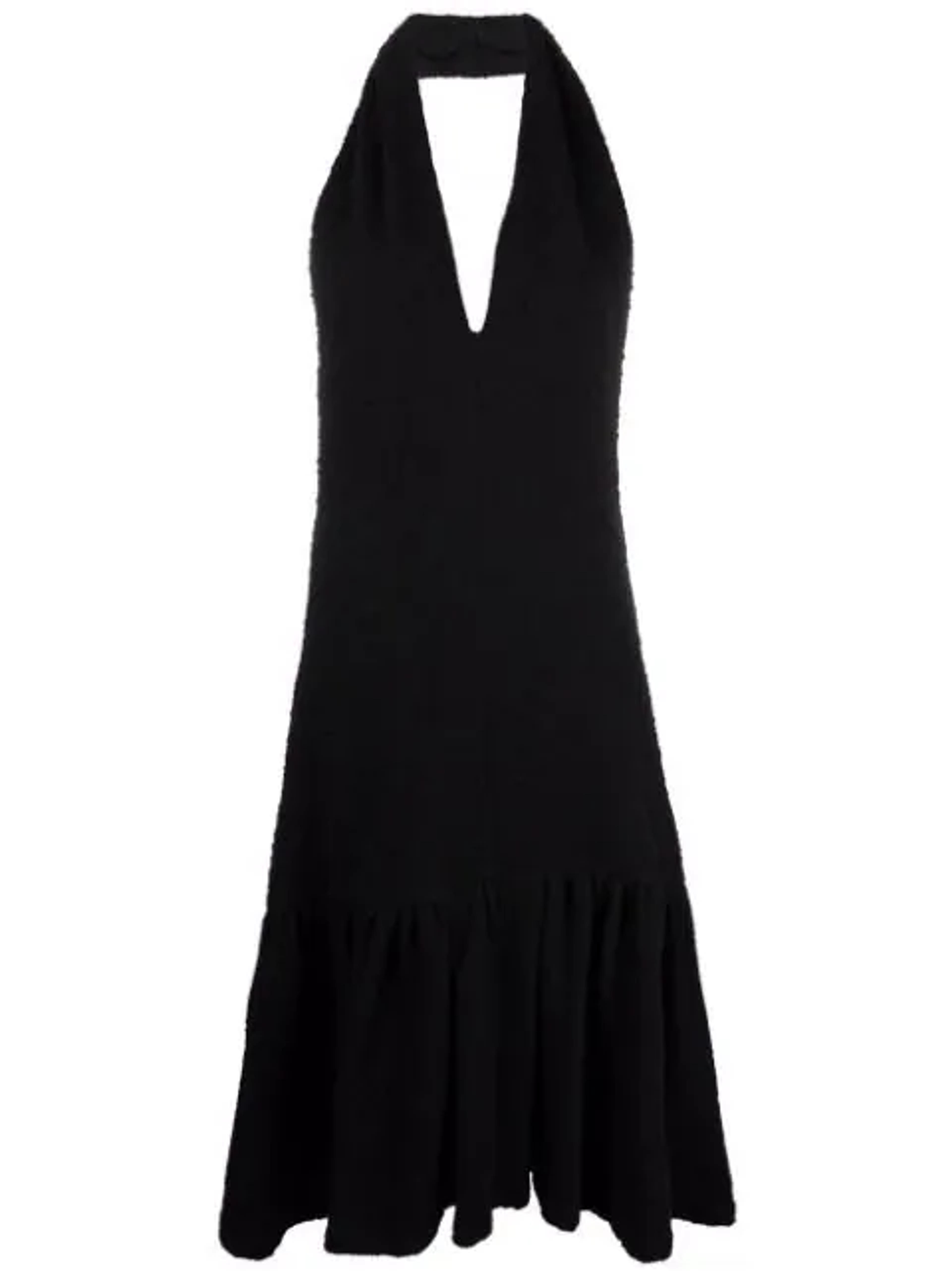Shop MSGM textured midi halterneck dress with Express Delivery - FARFETCH