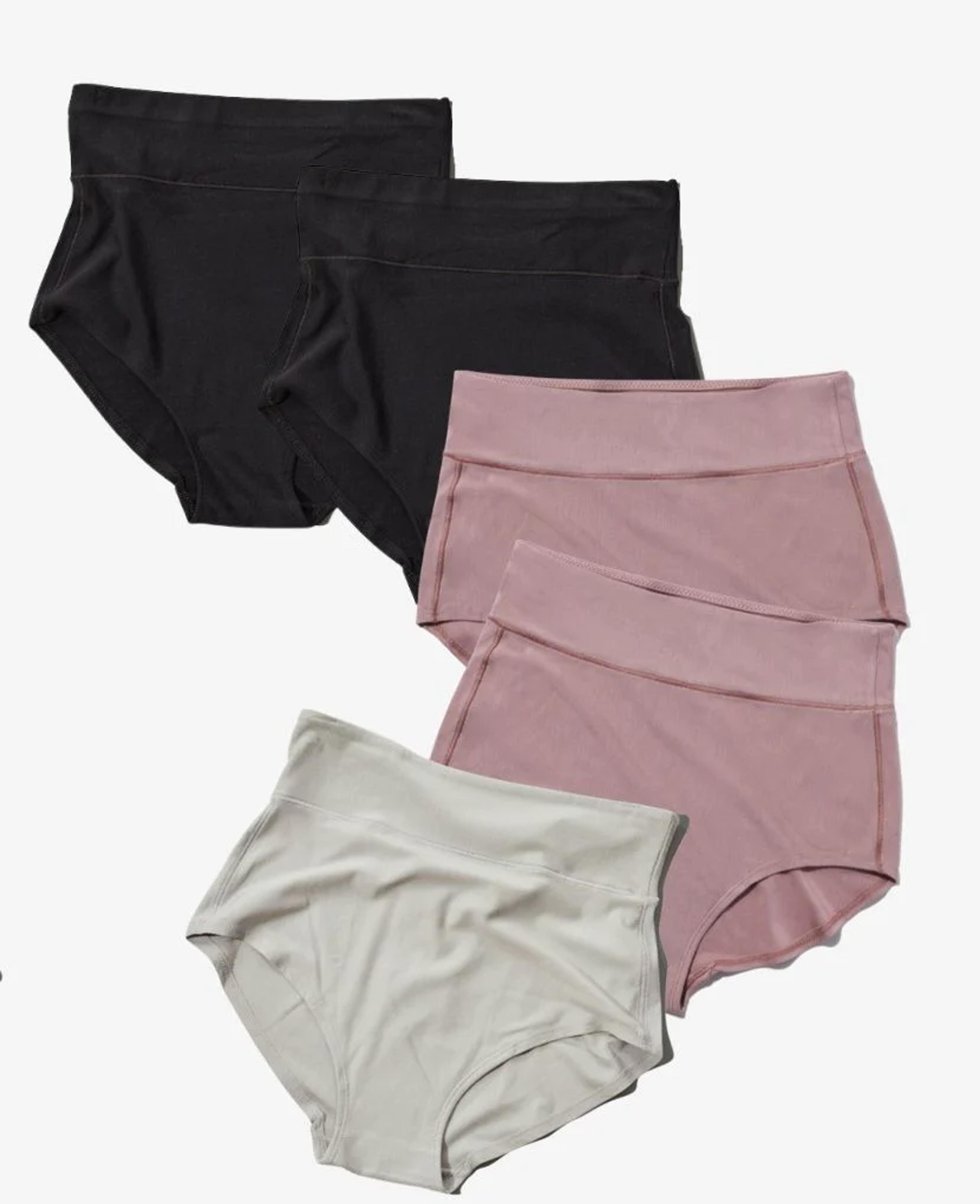 The All-In Panty: 5-Pack - Black/Dusk/Grey / Medium