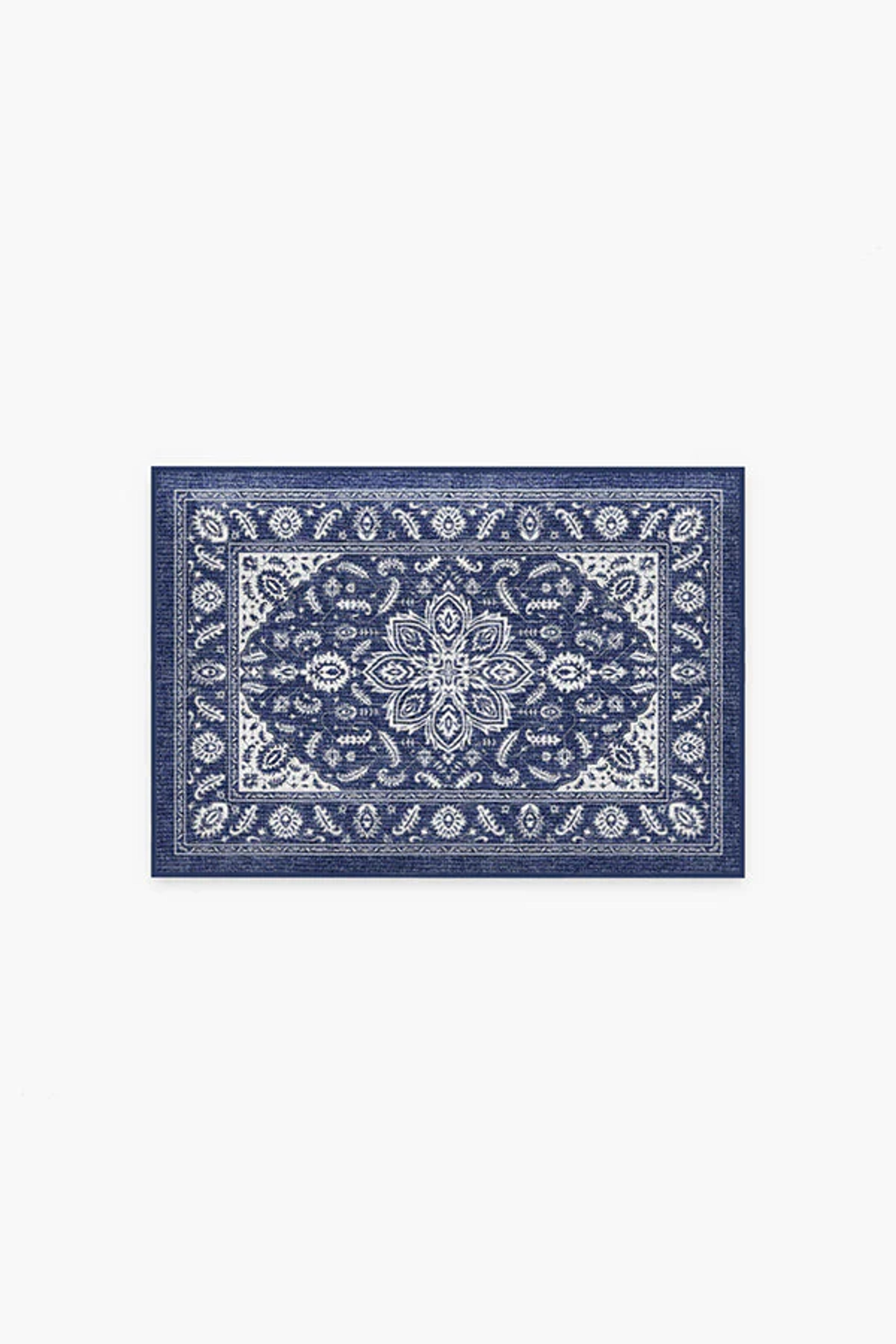 Safiya Navy Blue Bath Mat – Ruggable