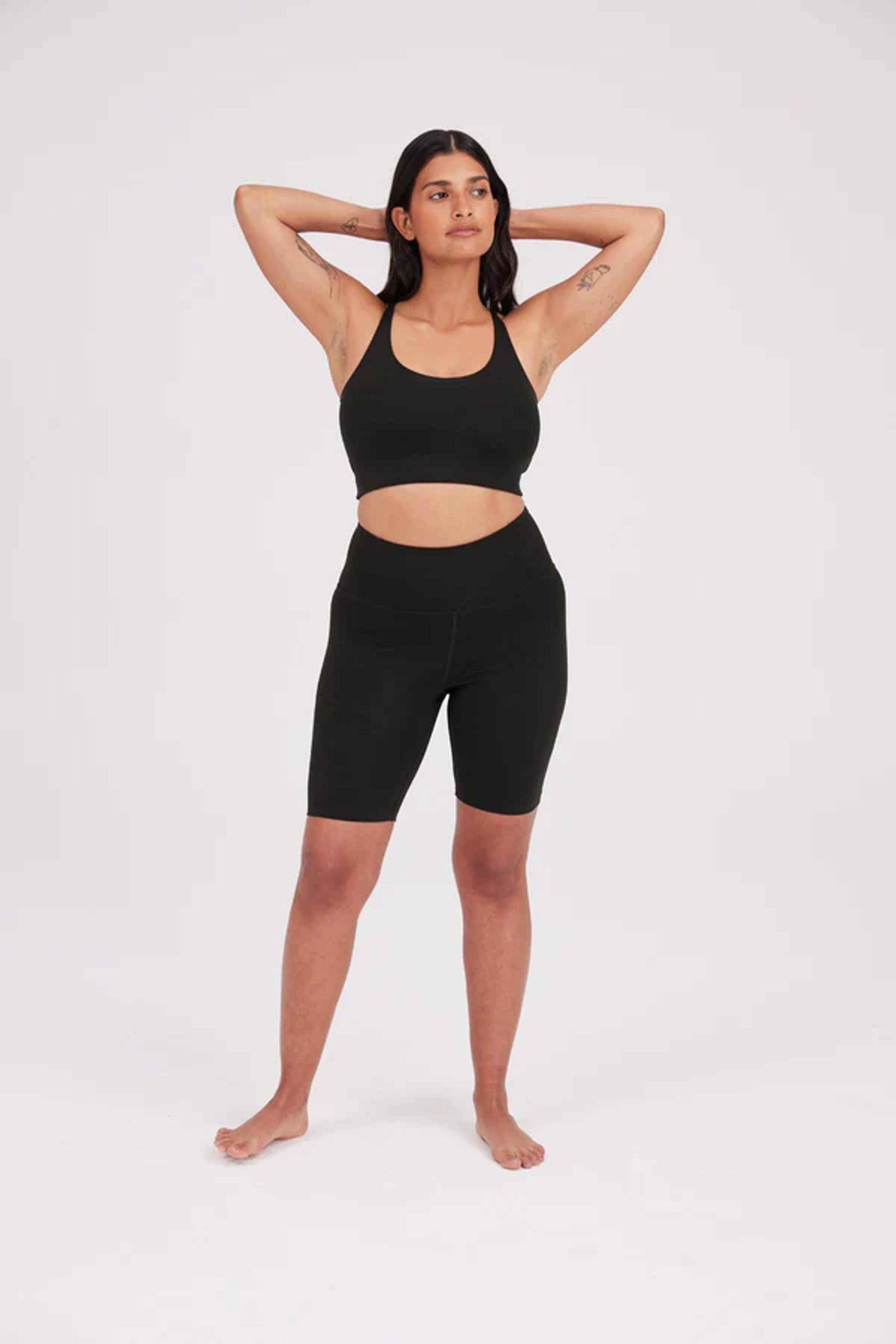 Black FLOAT High-Rise Bike Short – Girlfriend Collective