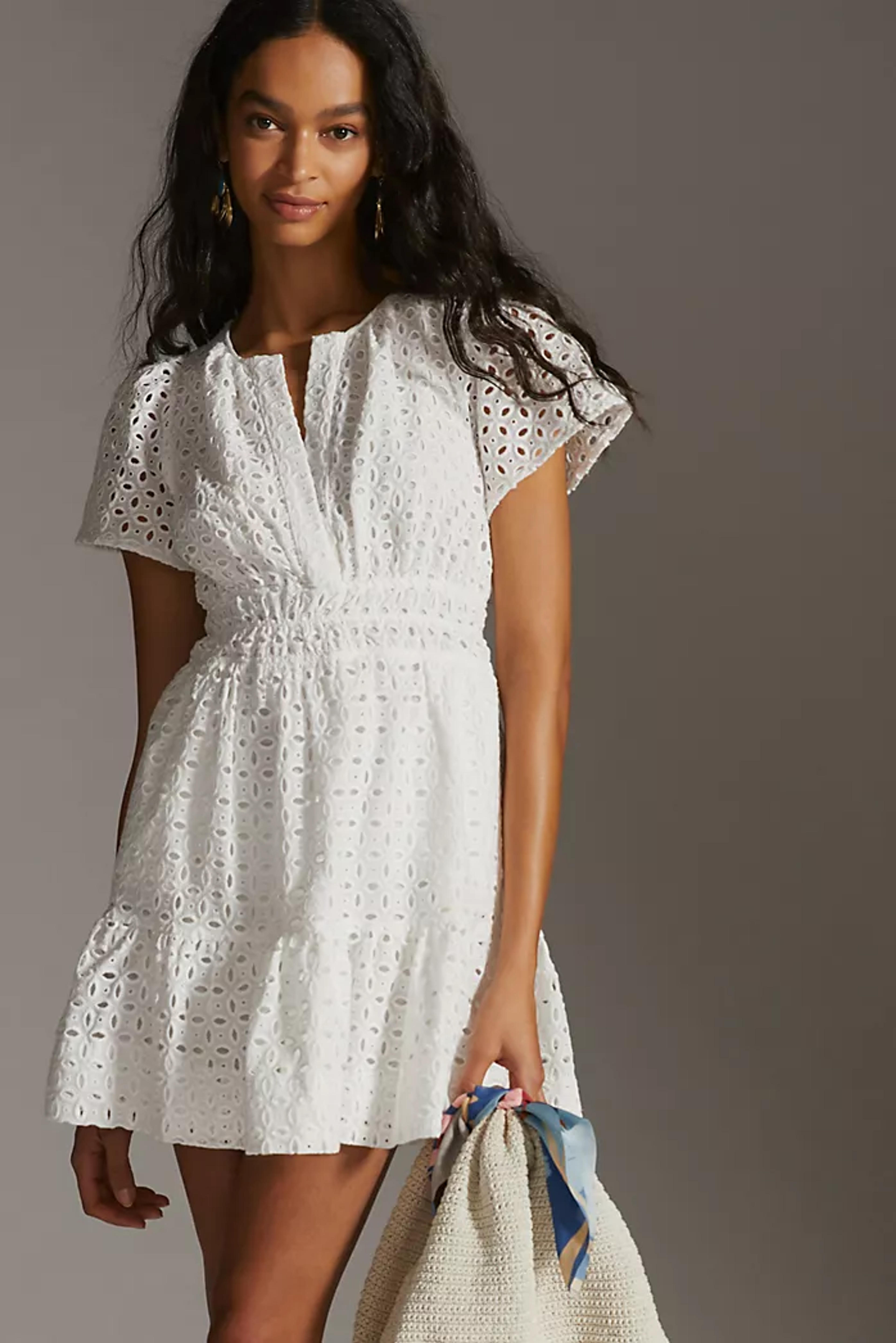 The Somerset Mini Dress: Eyelet Edition | Anthropologie