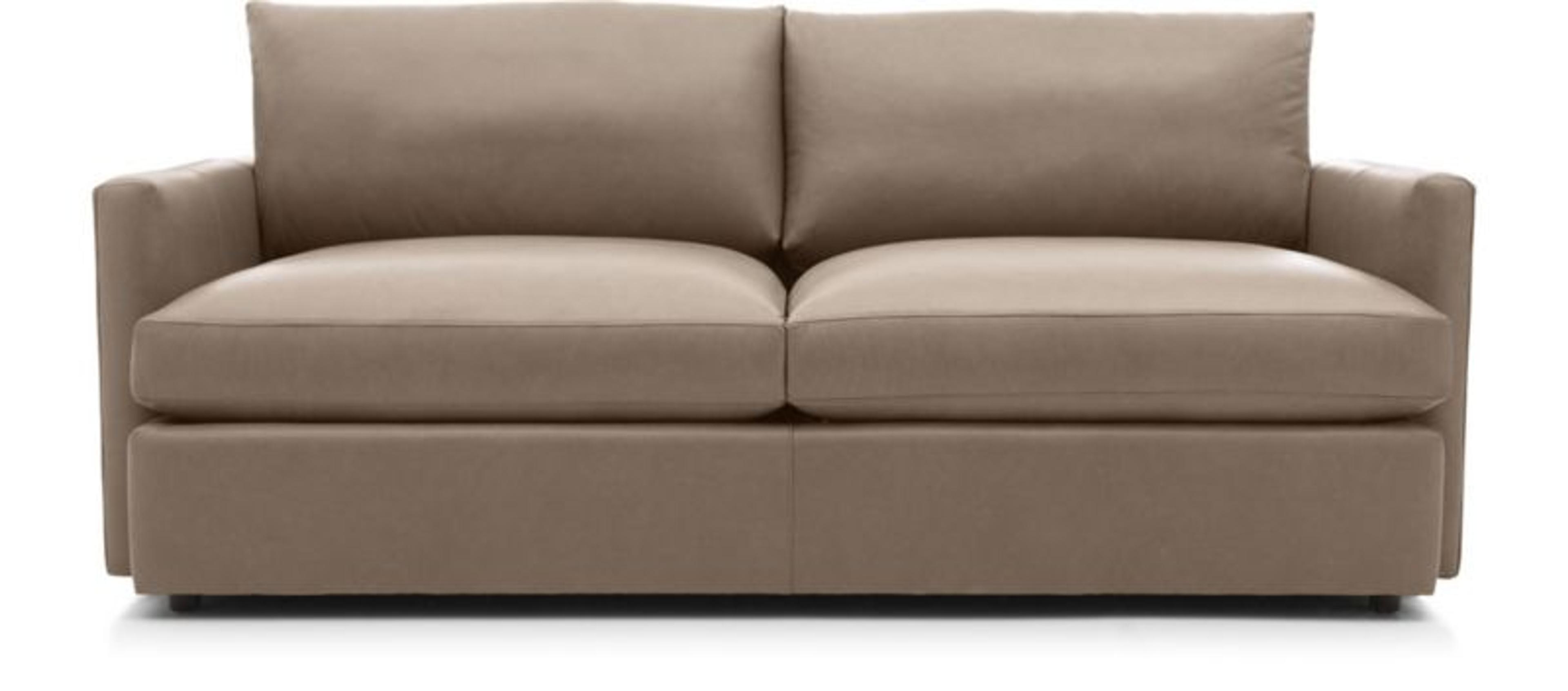 Lounge Leather 83" Sofa + Reviews | Crate & Barrel