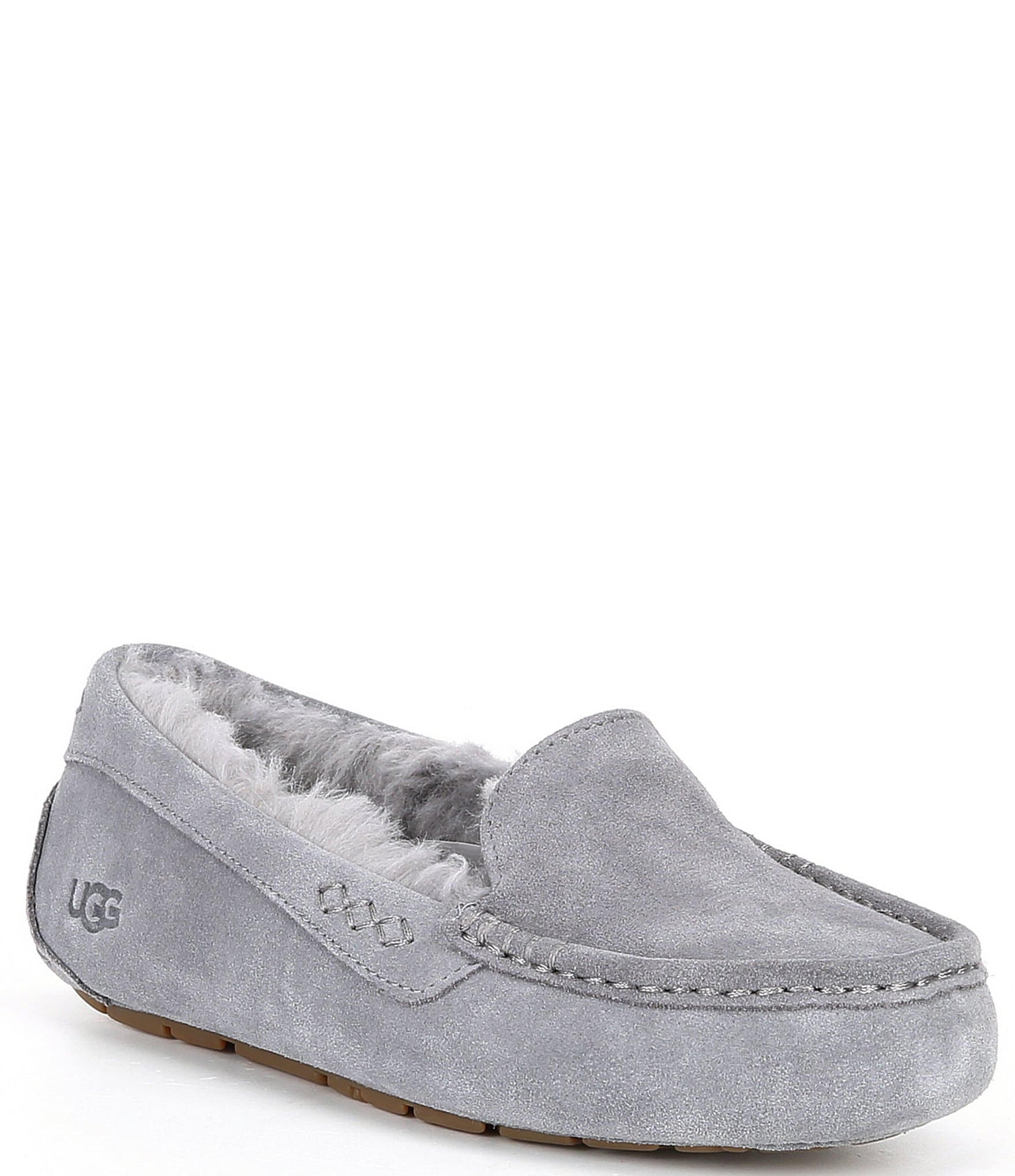 UGG® Ansley Water Resistant Suede Wool Lined Slippers | Dillard's