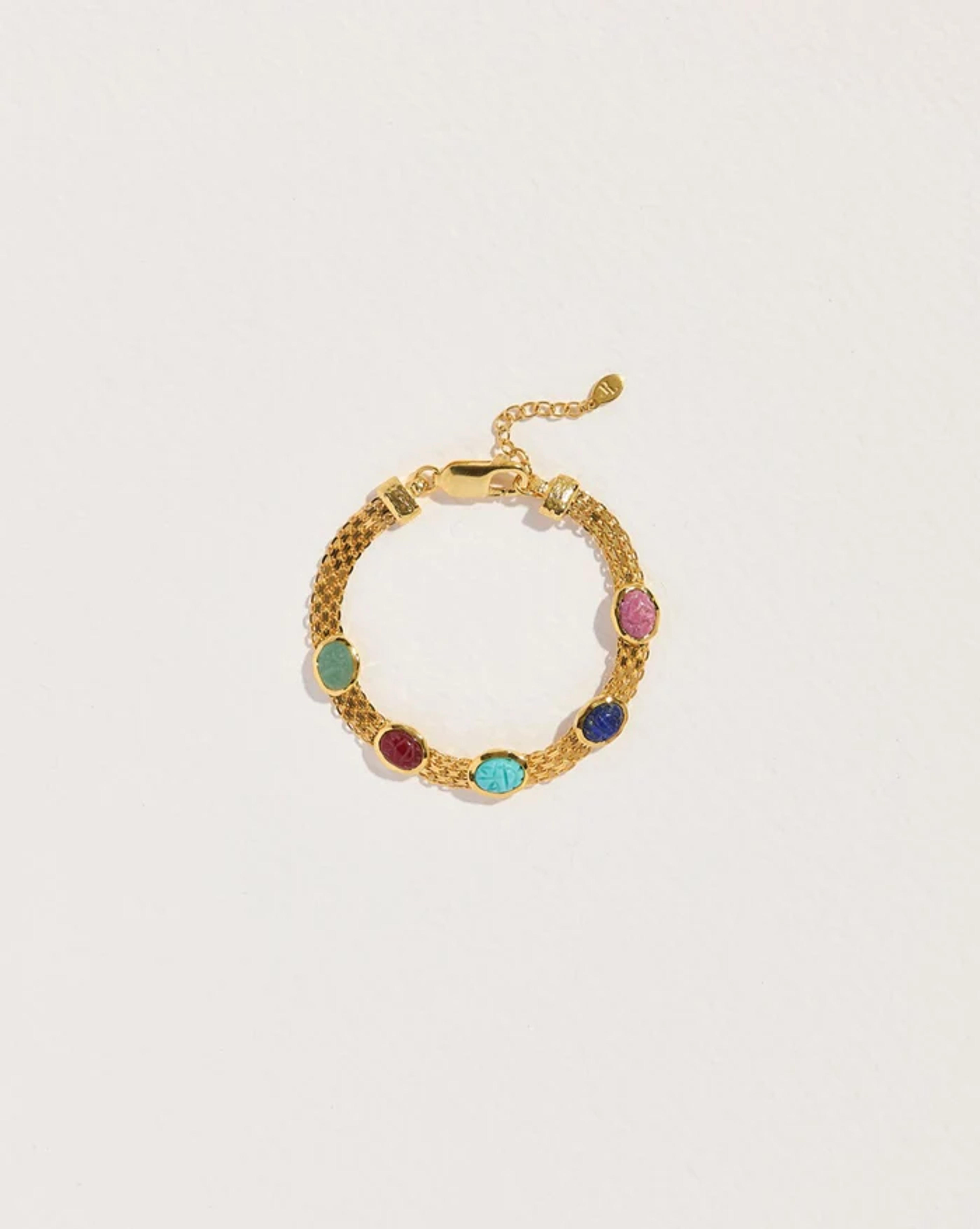 Taia Chain Bracelet with Lapis, Turquoise - Pamela Love